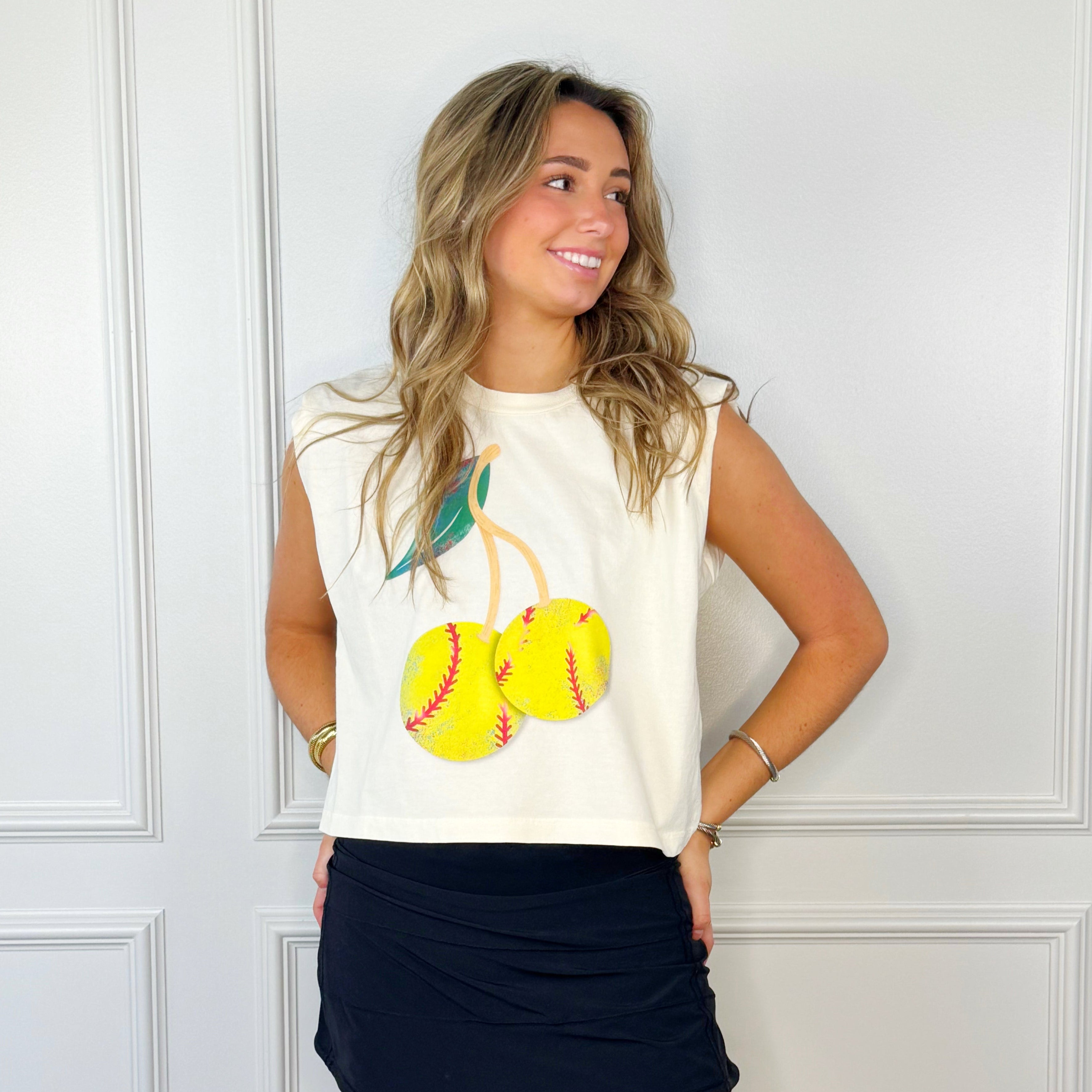 Cherry Softball Tank