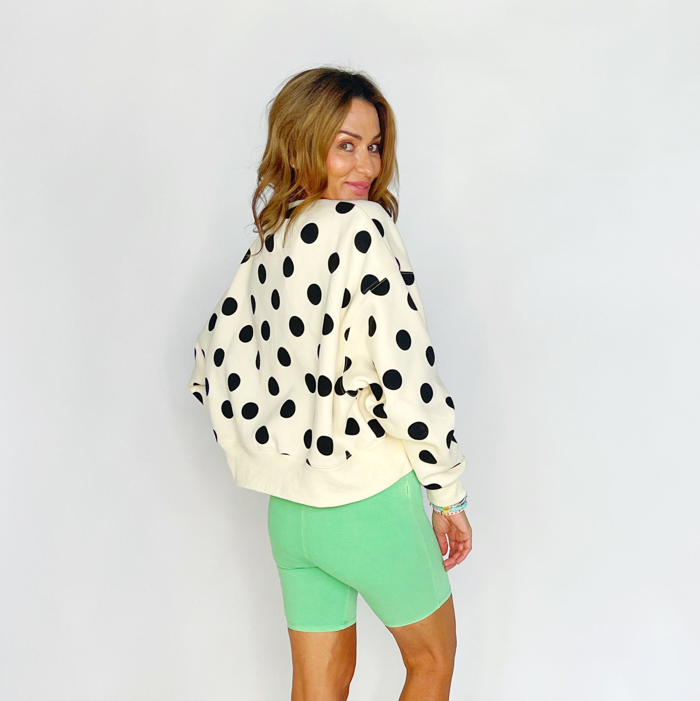Polka Dot Crop Sweatshirt - Pre Order!
