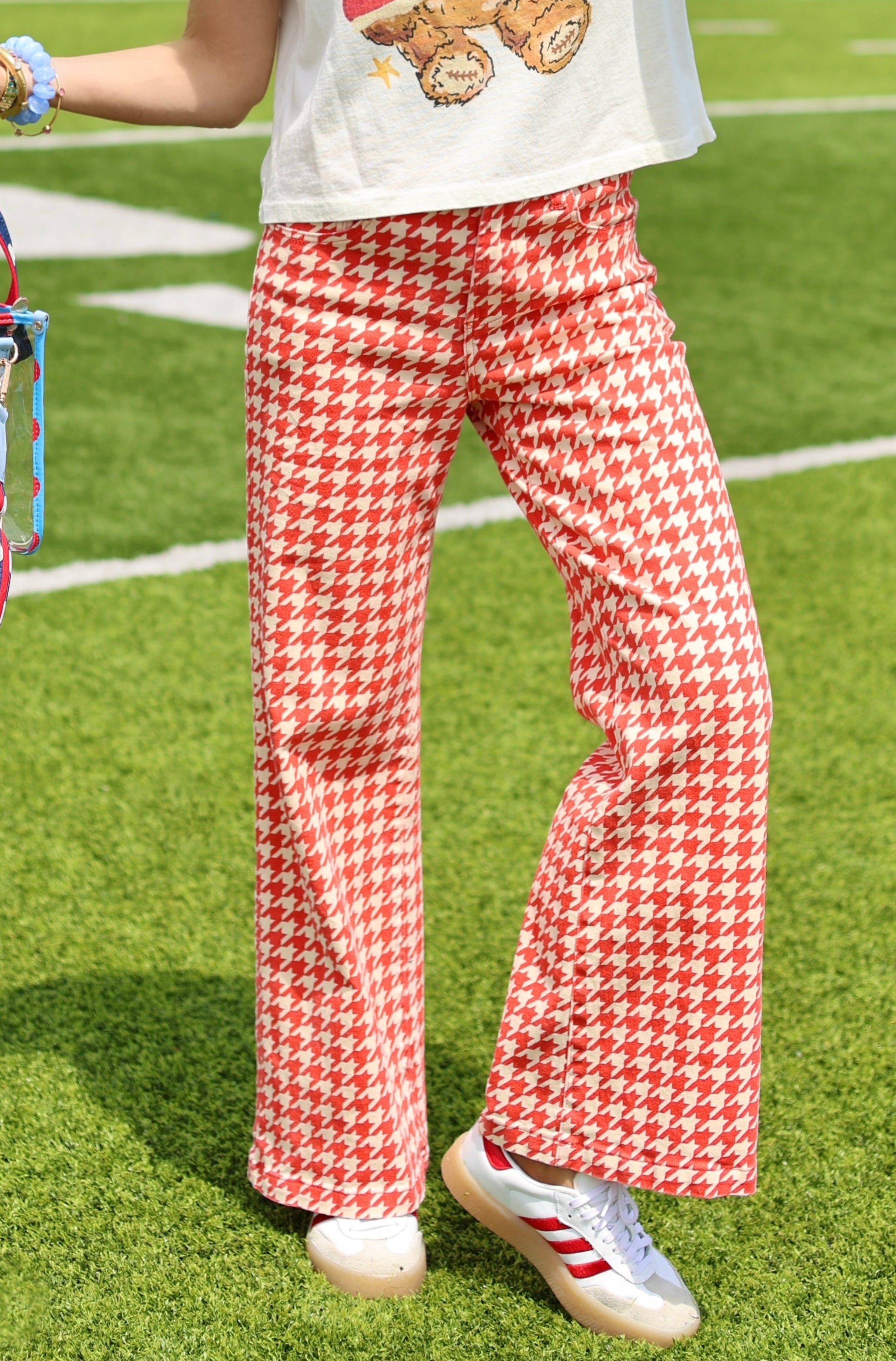 Ruby Houndstooth Denim - PRE-SALE - Ships 9/20*