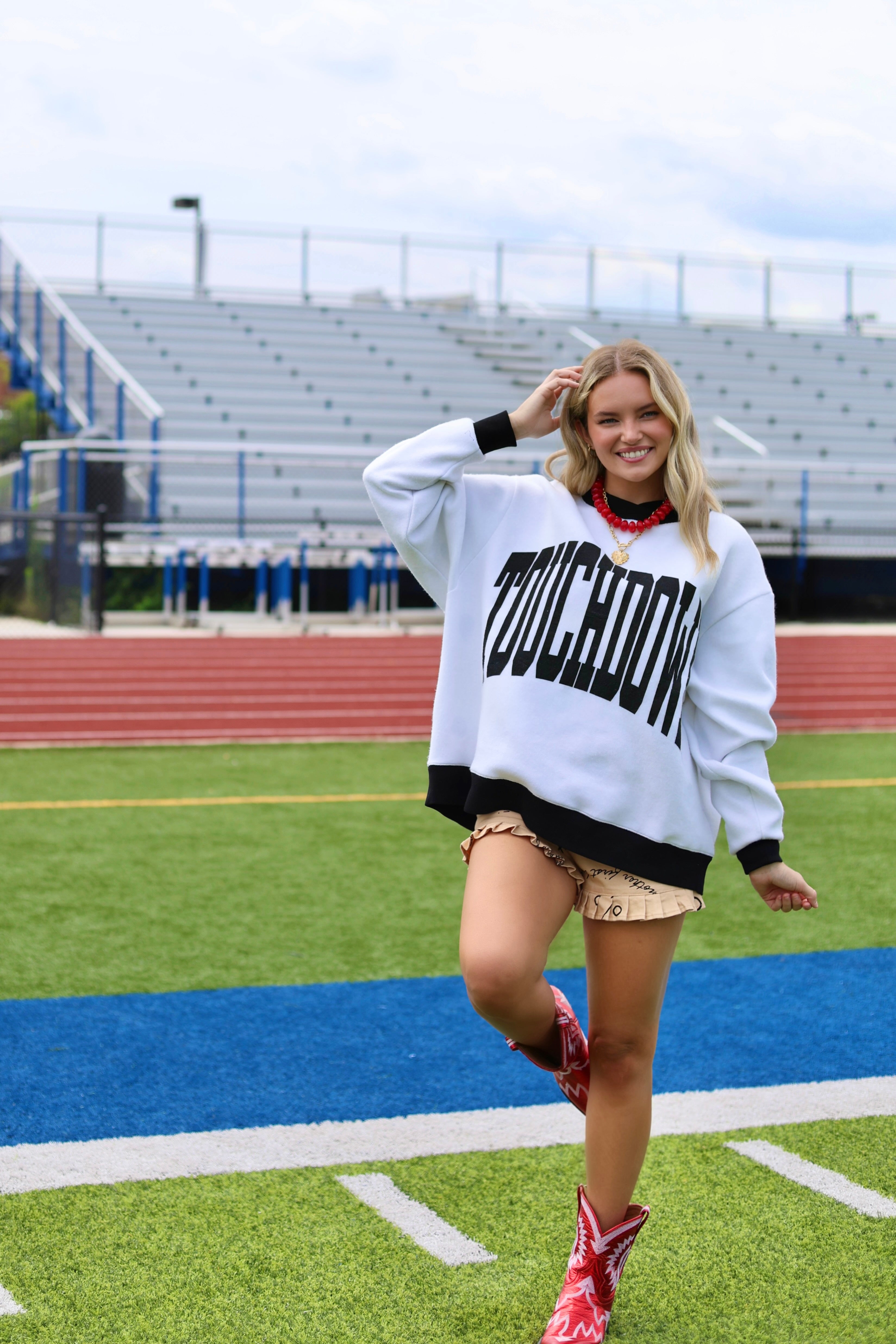 Touchdown 2-Sided Mock Sweatshirt - PRE-SALE SHIP DATE 9/1*