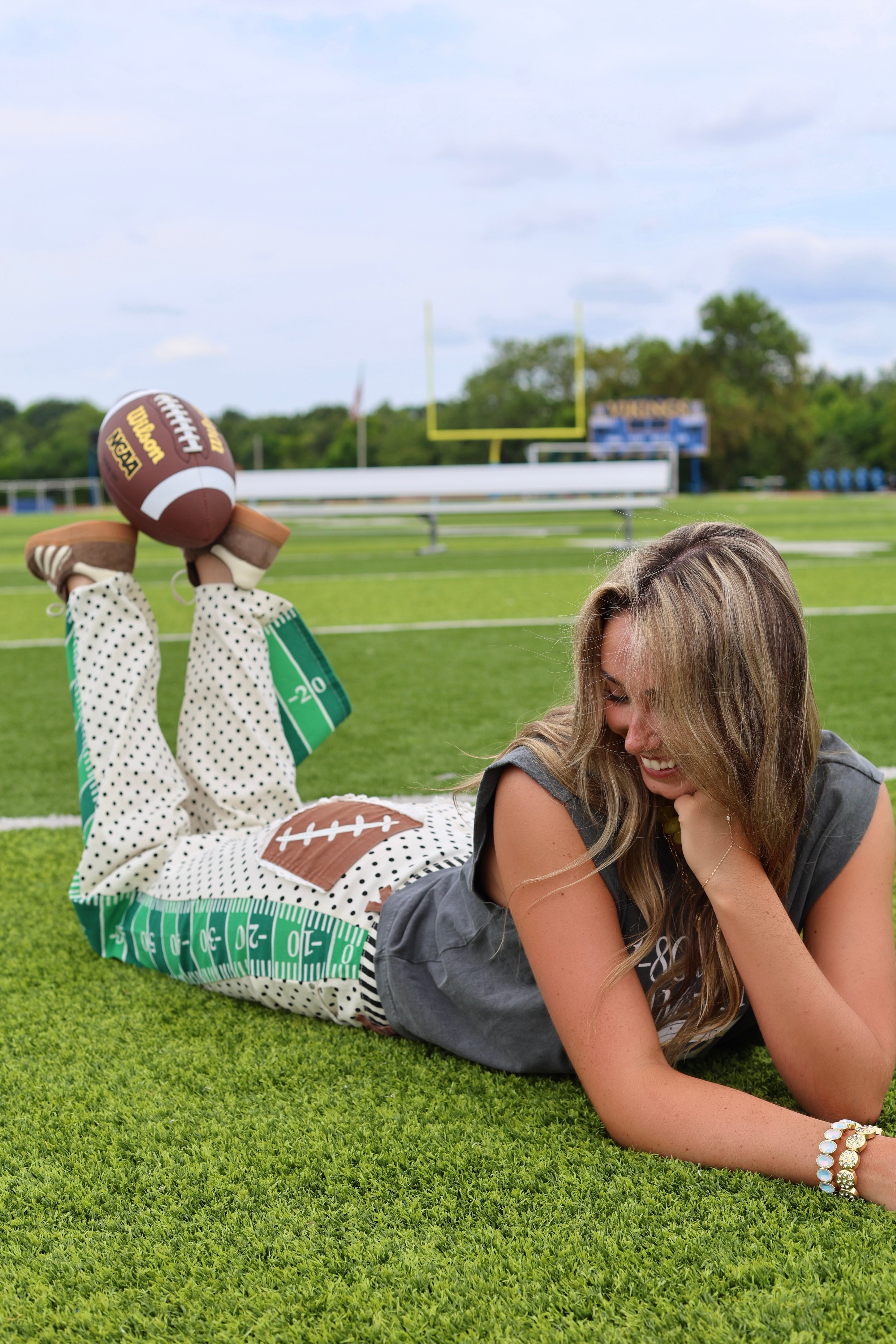 Game Day Contrast Wide Leg Denim - PRE-SALE - Ships 9/11*
