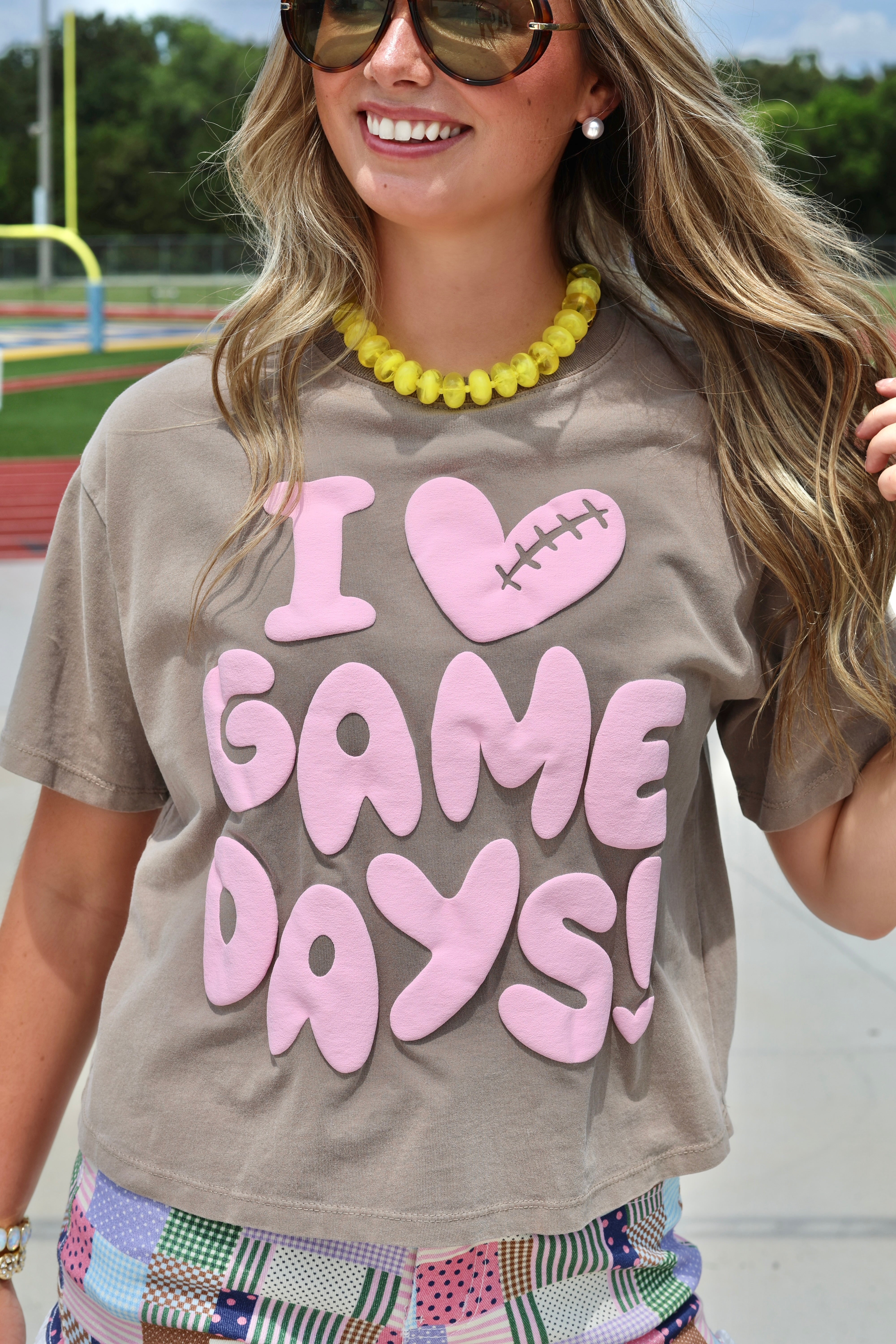 I Heart Gameday Crop Tee