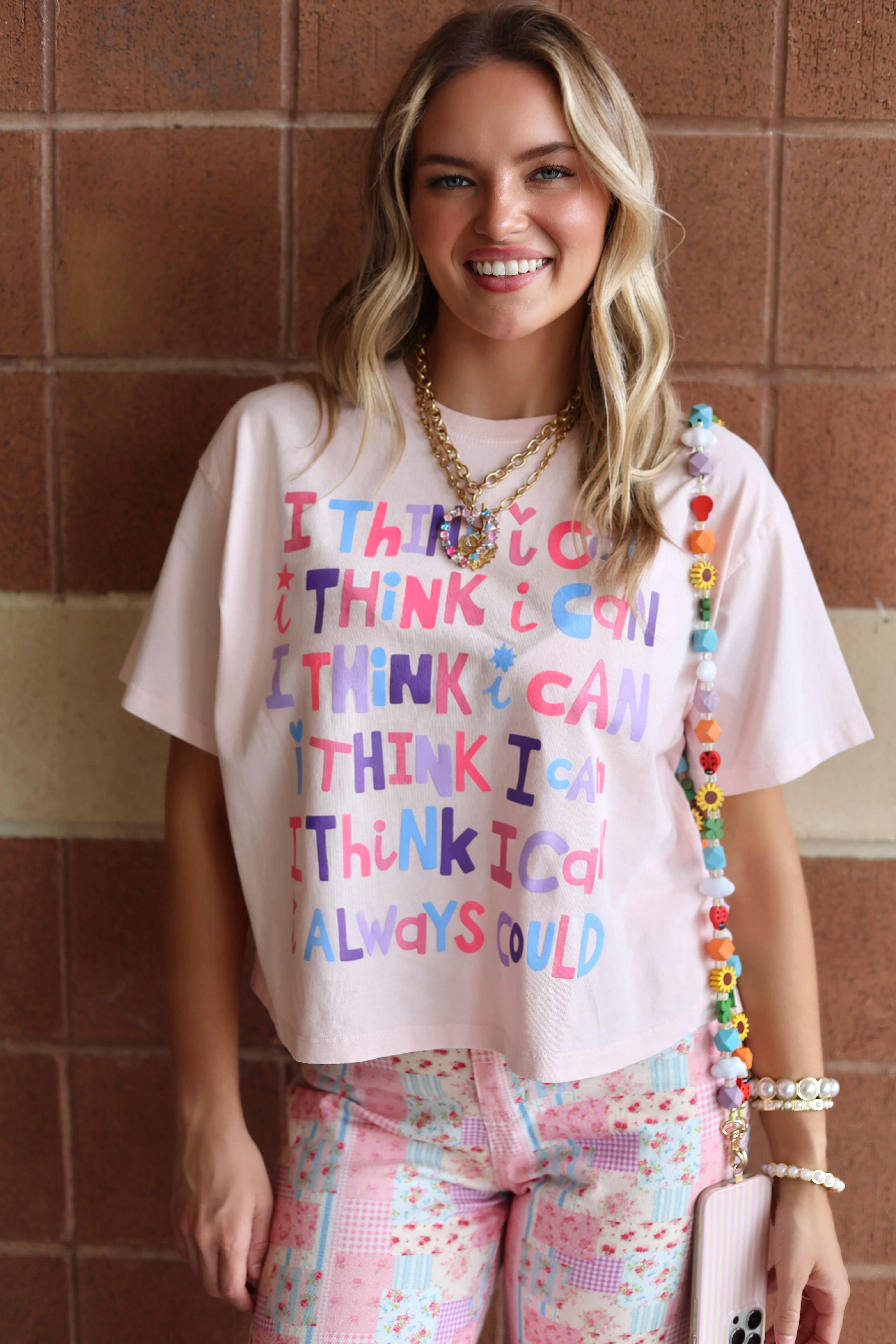 I Think I Can & Always Could Crop Tee