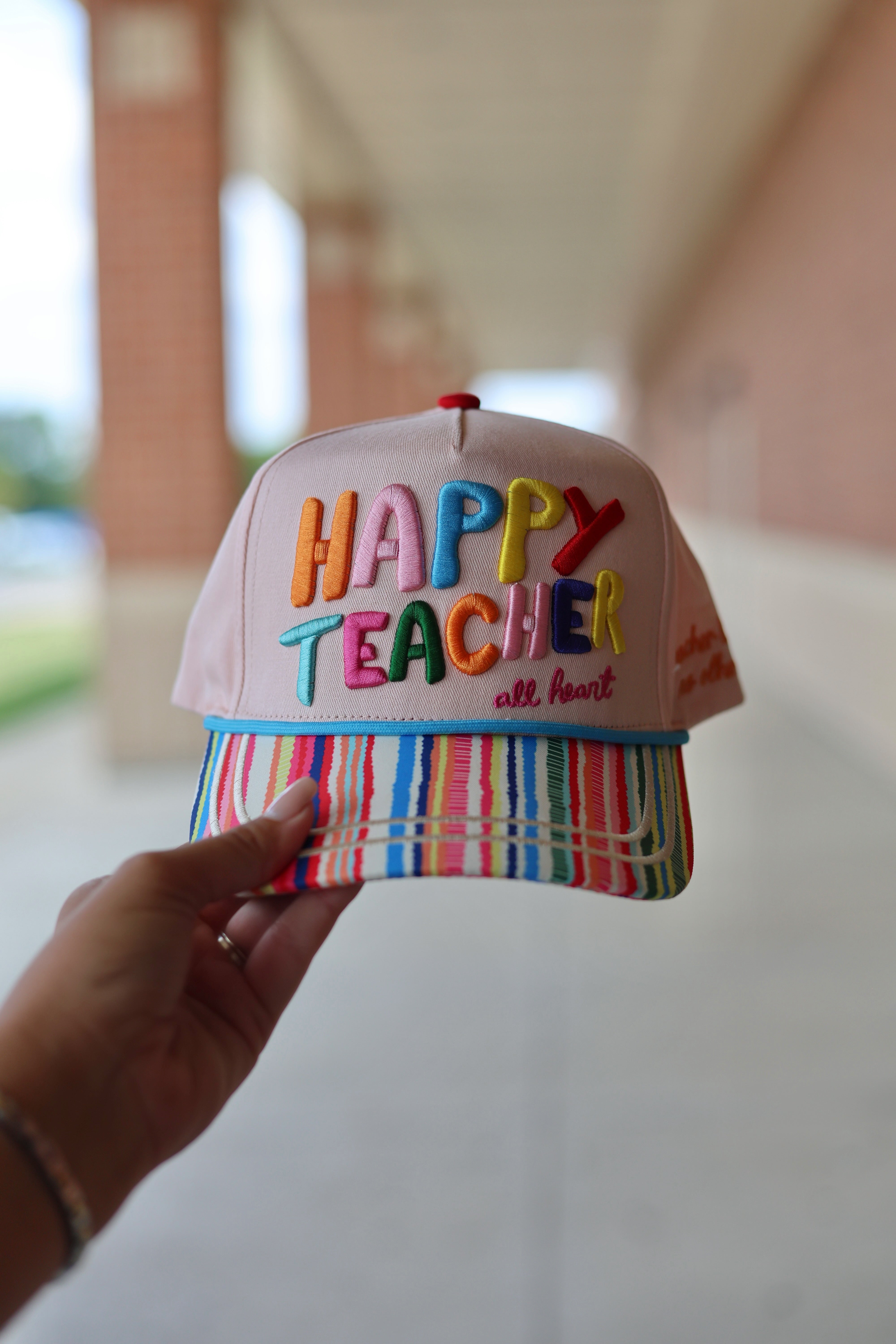 Happy Teacher Hat - PRE-SALE SHIP DATE 8/24*