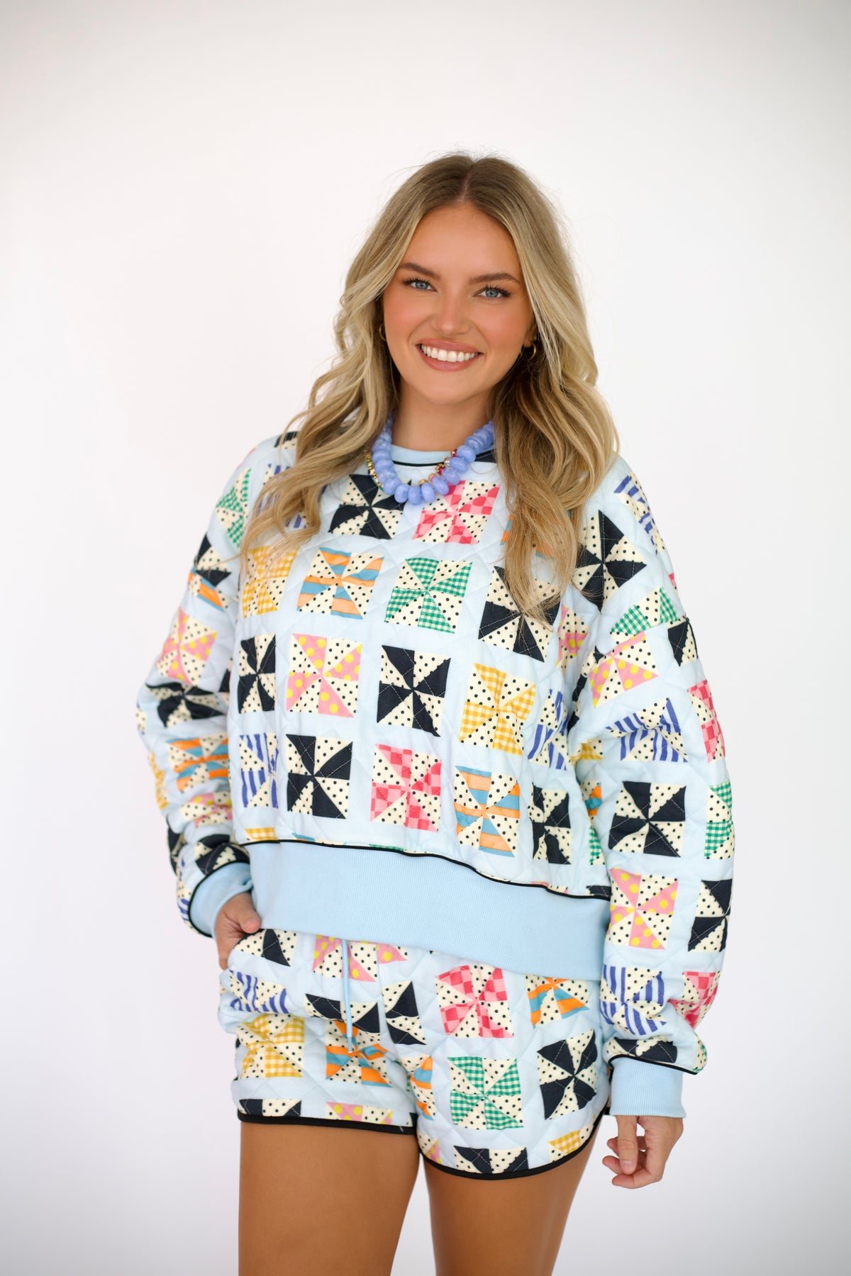 Quilted Kaleidoscope Sweatshirt - *Pre-Sale - Est Ship Mid Nov**