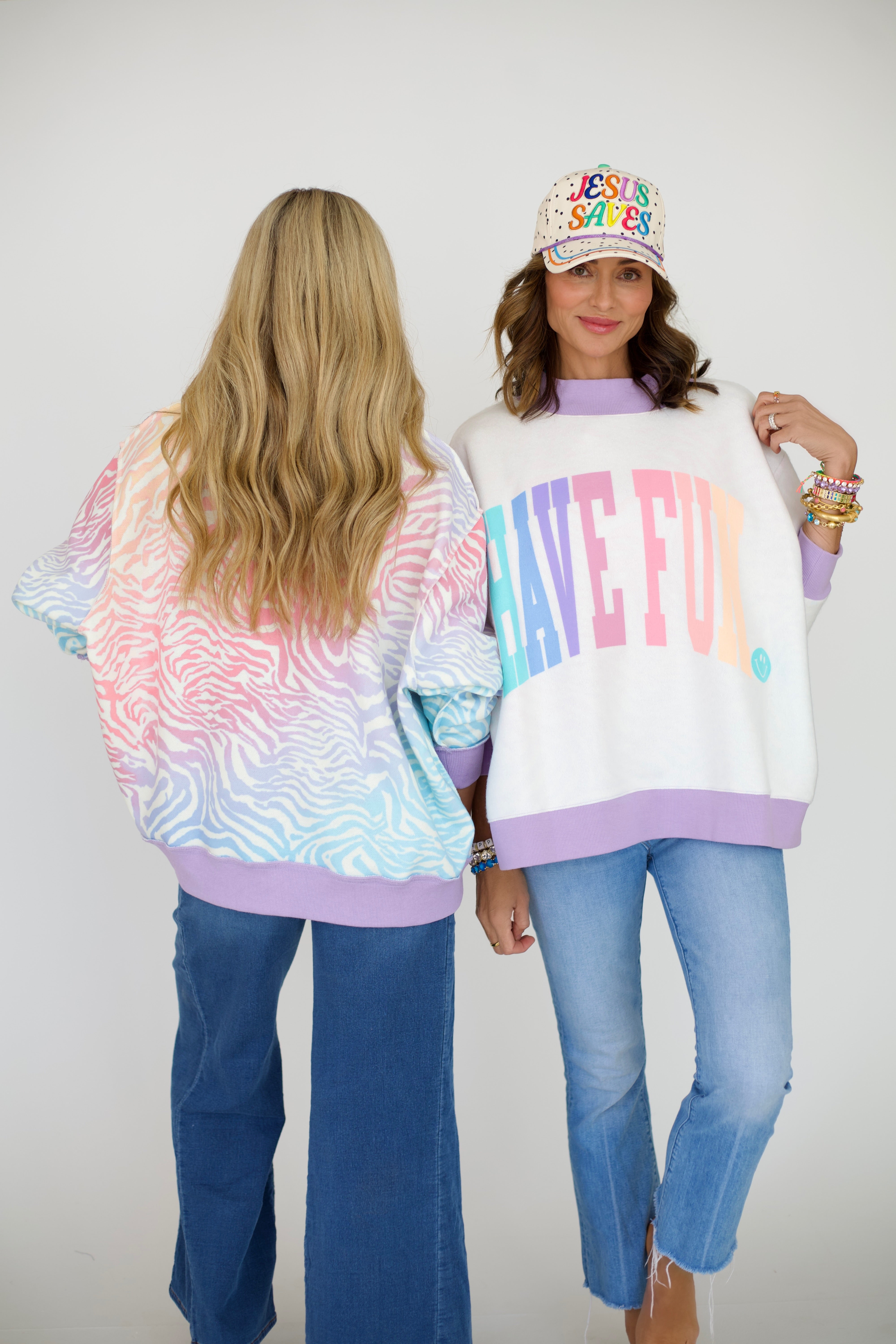 Have Fun 2-Sided Mock Sweatshirt - PRE-SALE SHIP DATE 9/1*