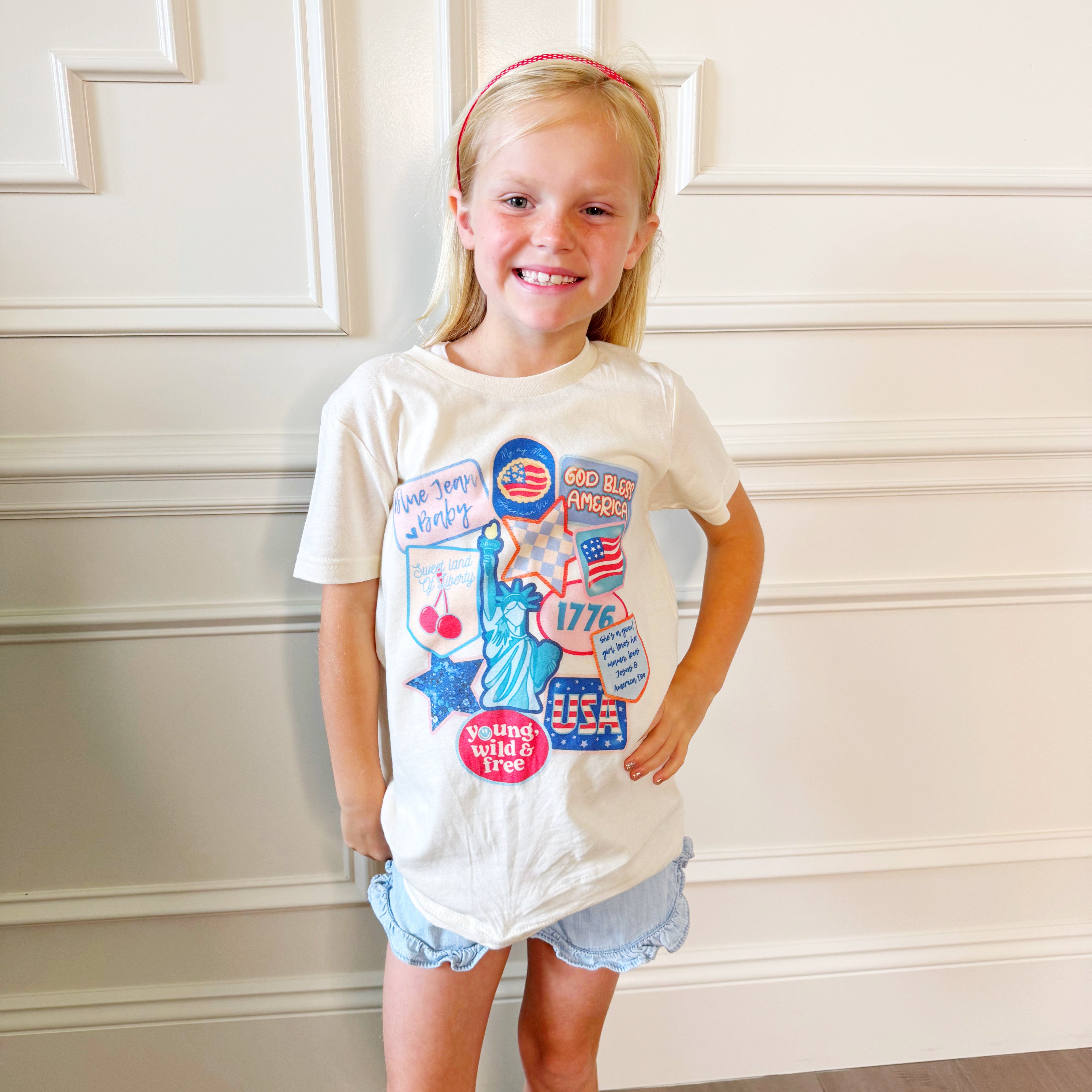 Patriotic Patch Youth & Adult Tee