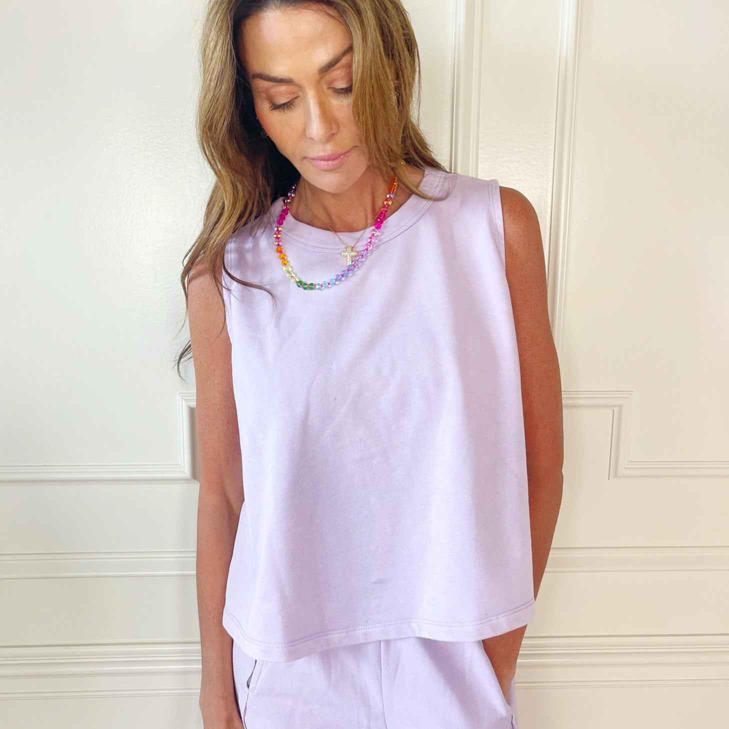Lilac Flowy Tank