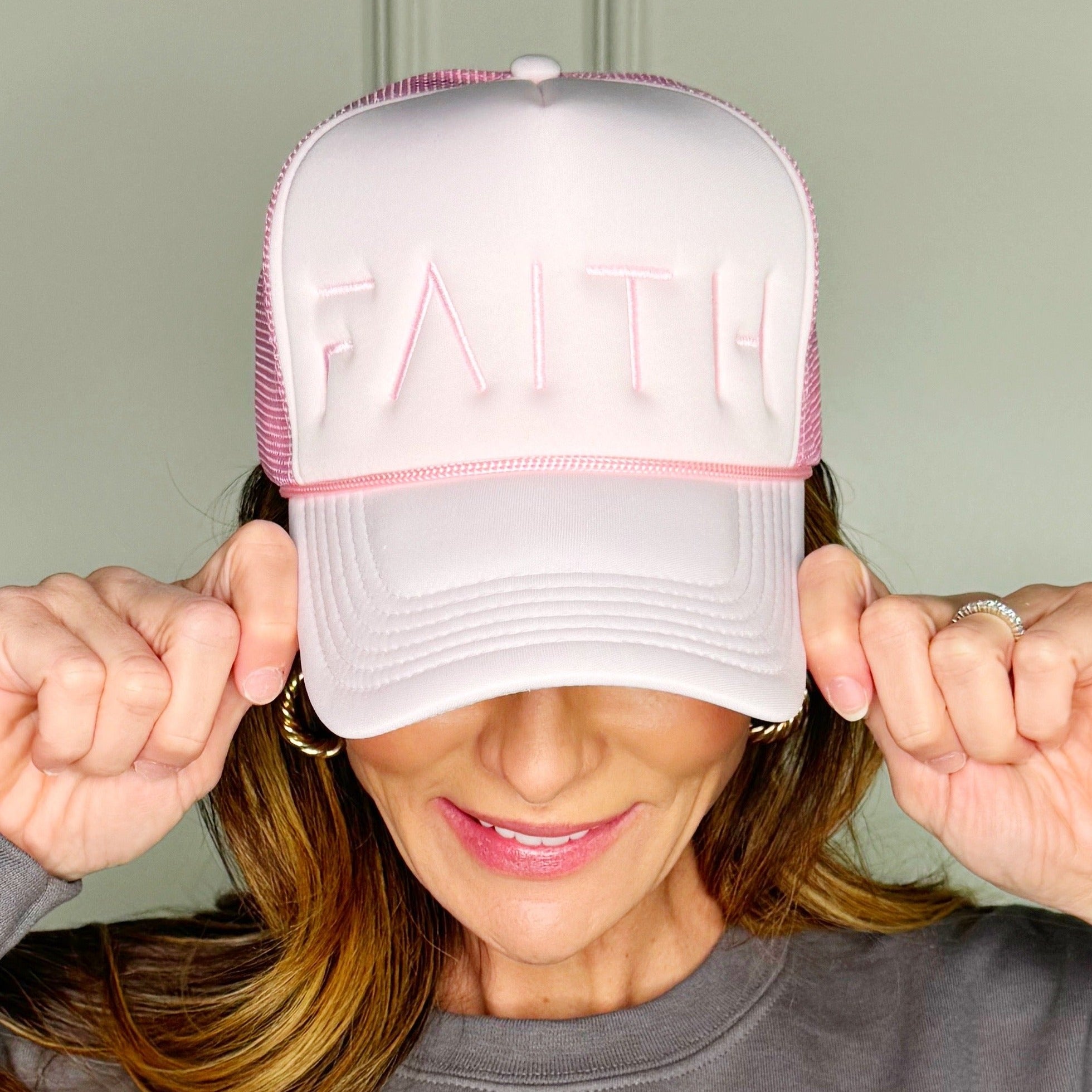 Faith Light Pink & Pink Trucker Hat