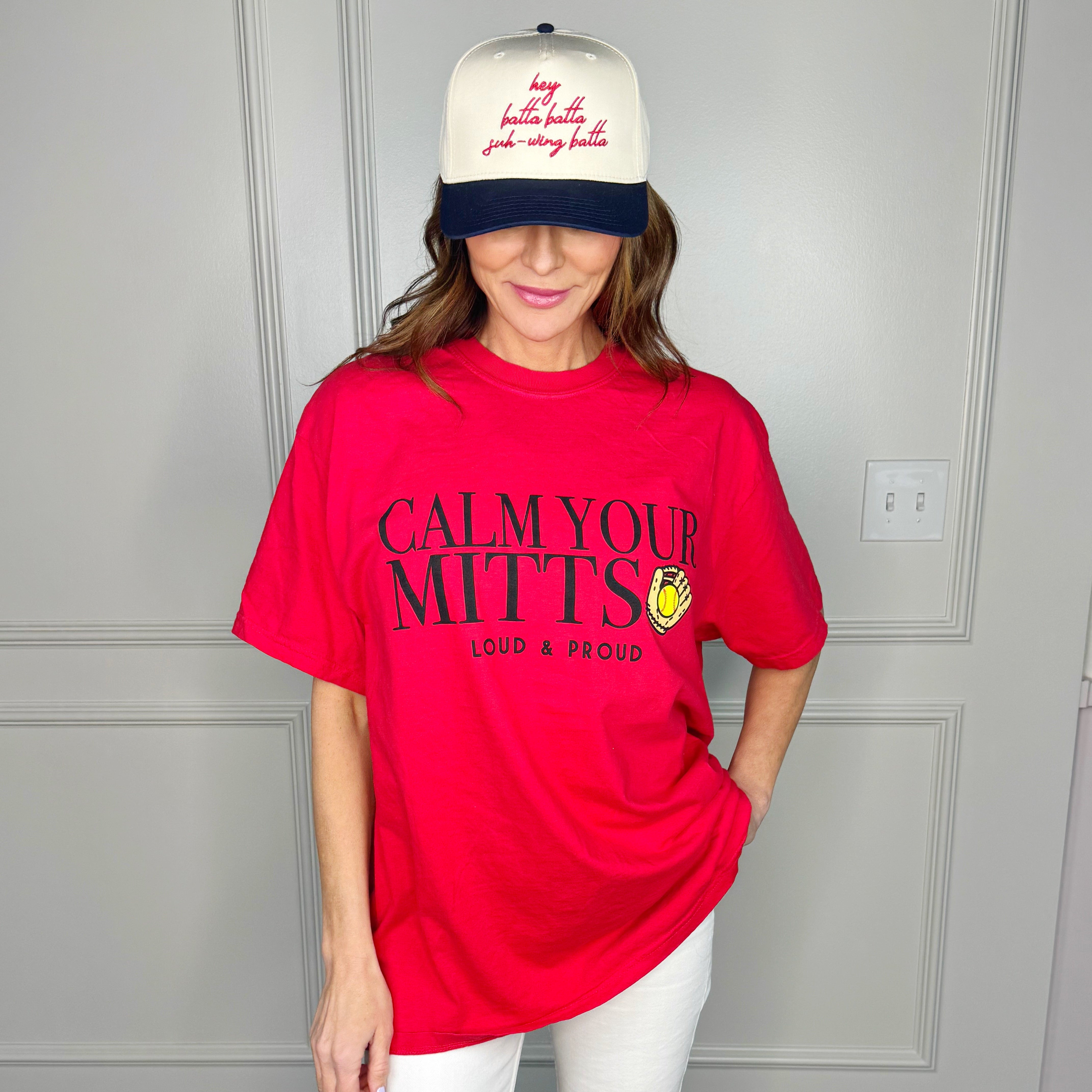 Softball Calm Your Mitts Tee
