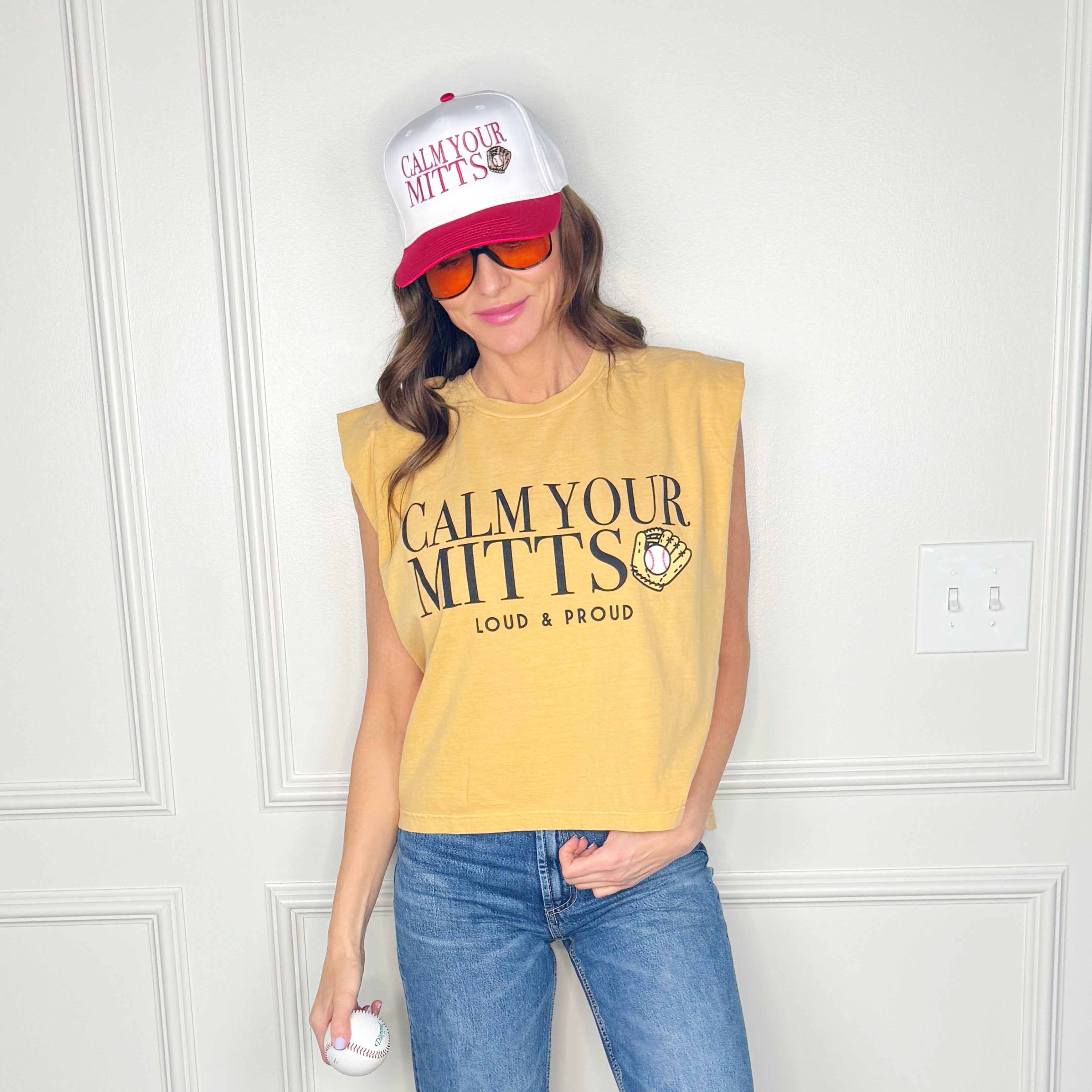 Baseball Calm Your Mitts Tank