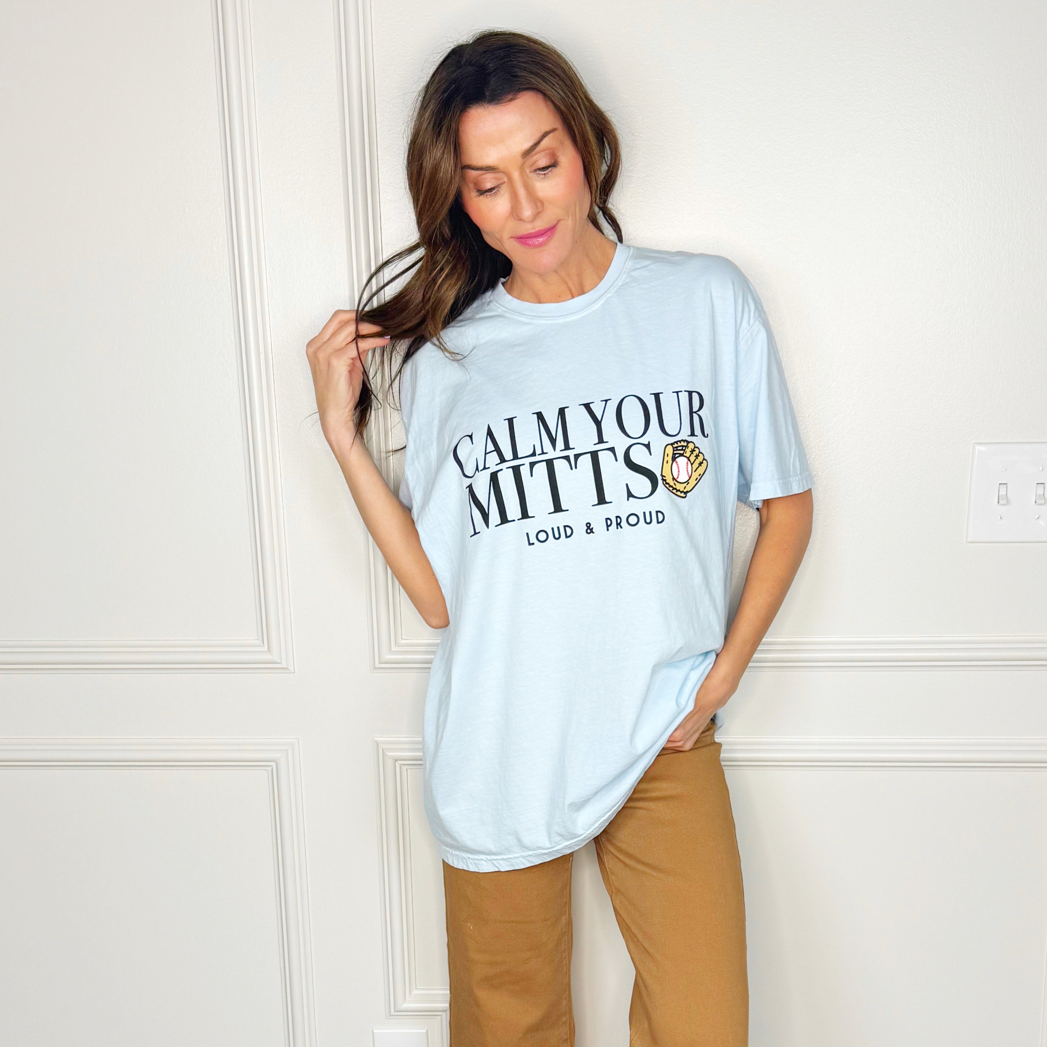 Baseball Calm Your Mitts Tee