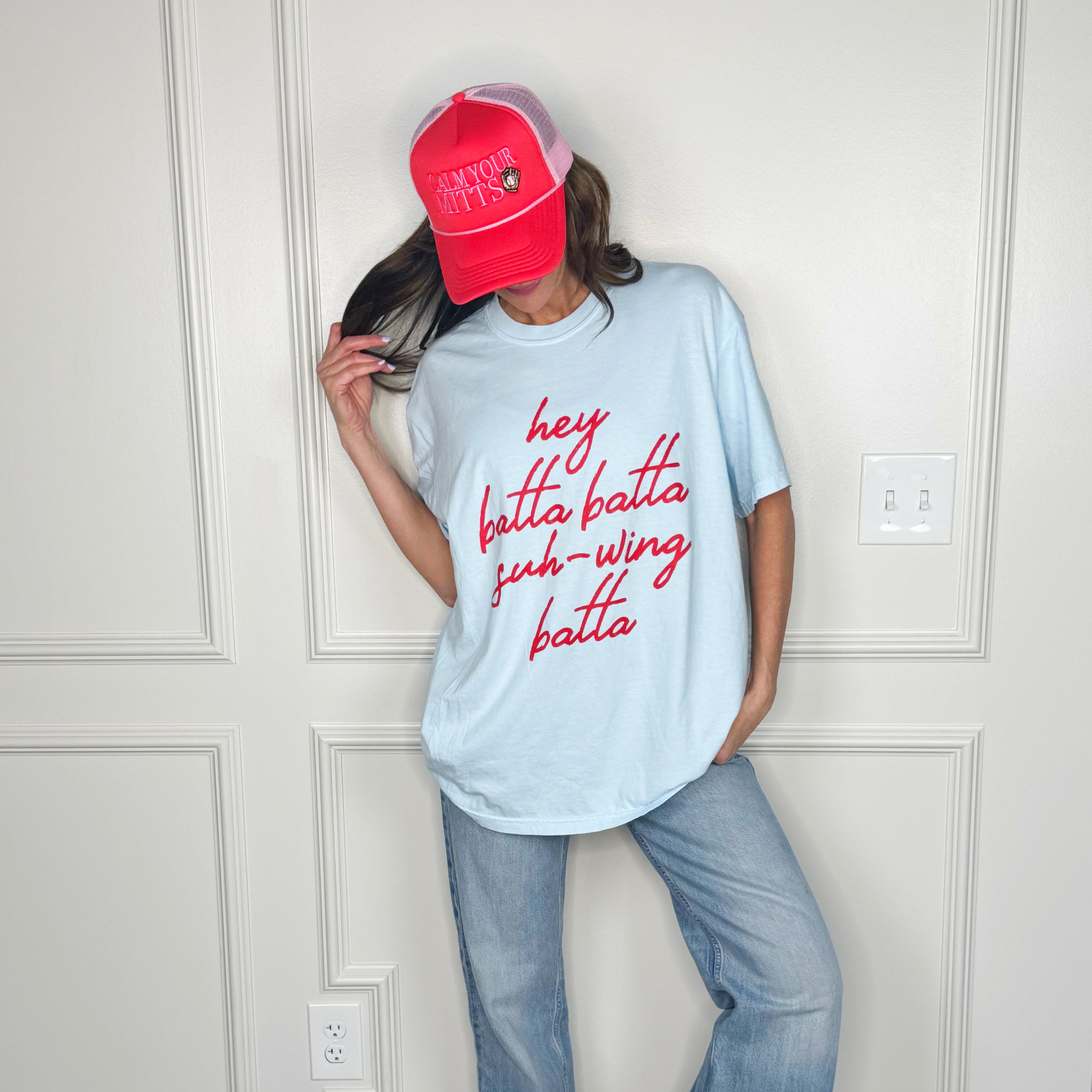Hey Batta Swing Batta Youth & Adult Tee
