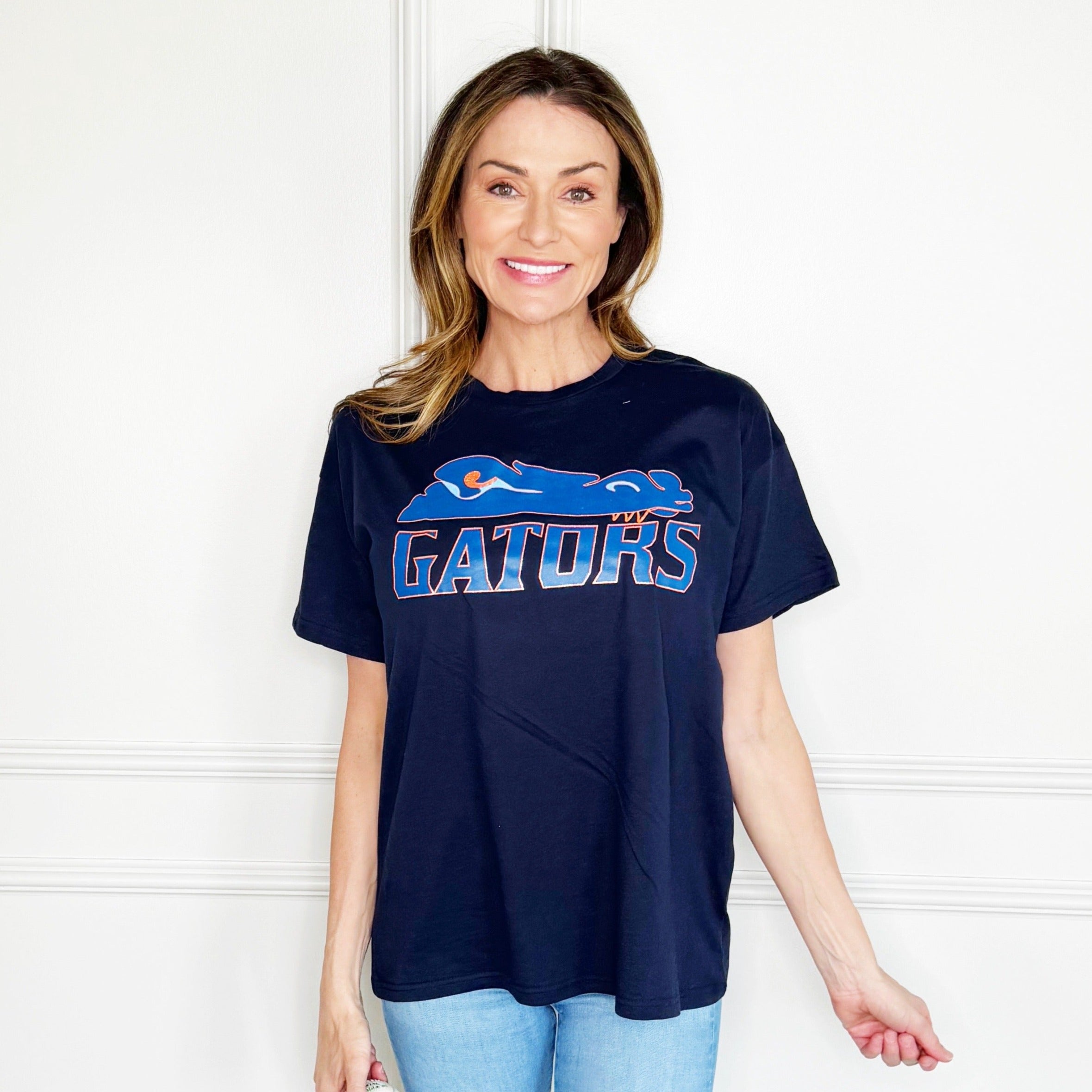 MG Gators Logo Poppy & Pine Tee