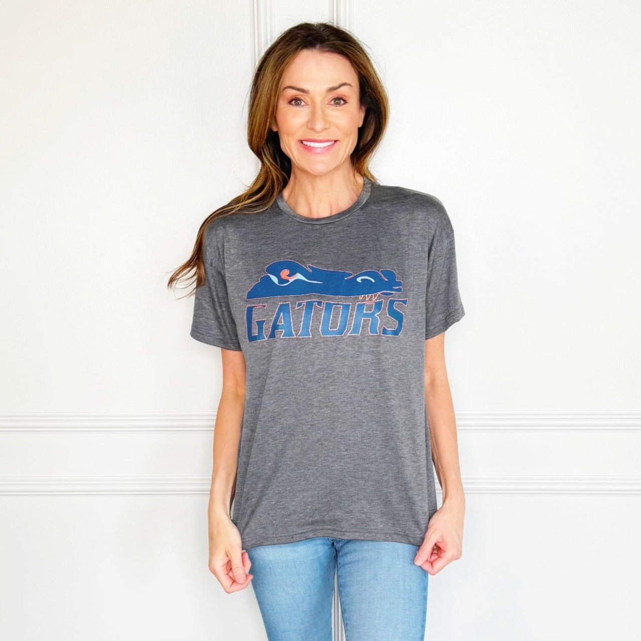 MG Gators Logo Poppy & Pine Tee