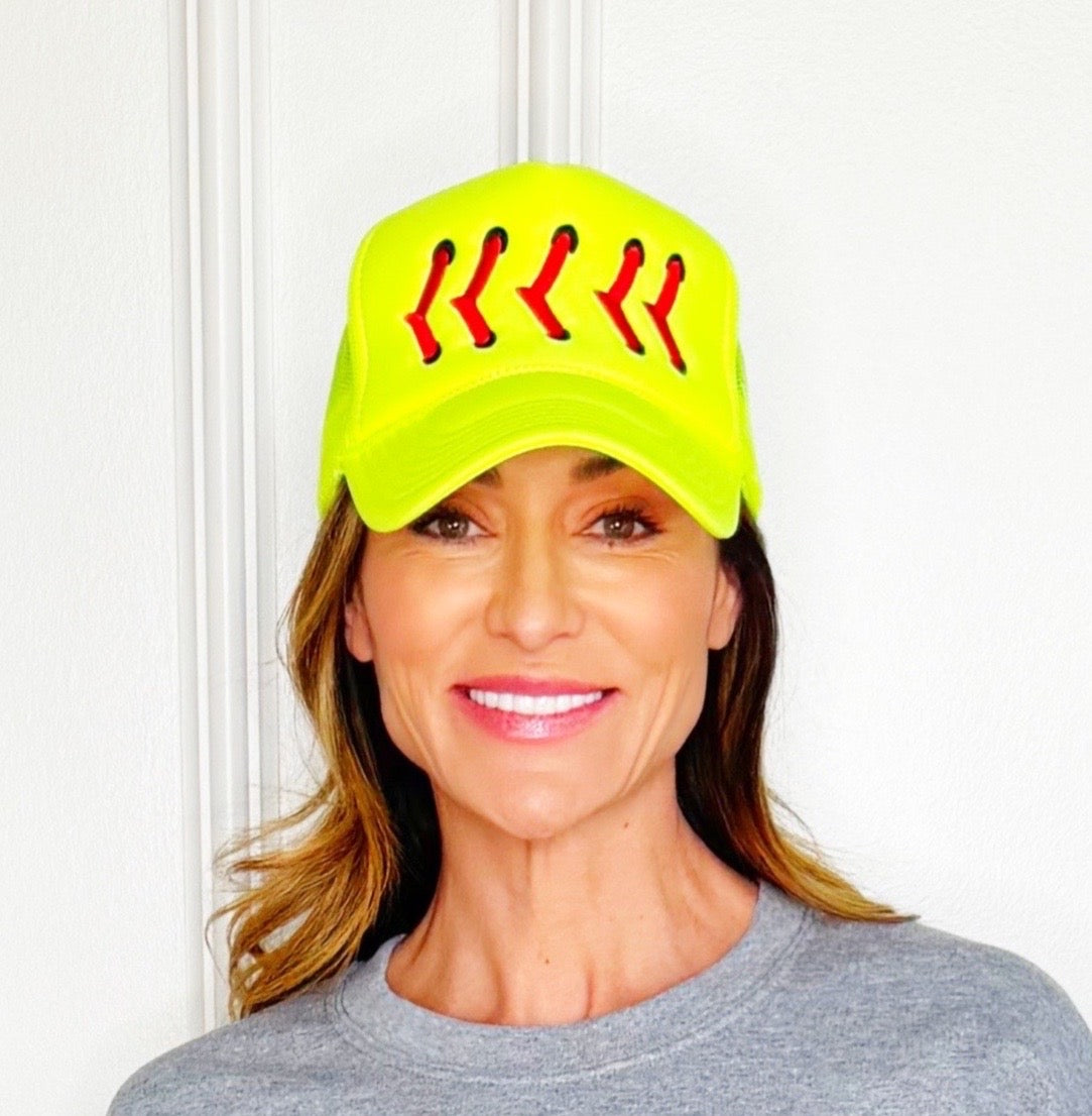 Softball Stitch Trucker Hat