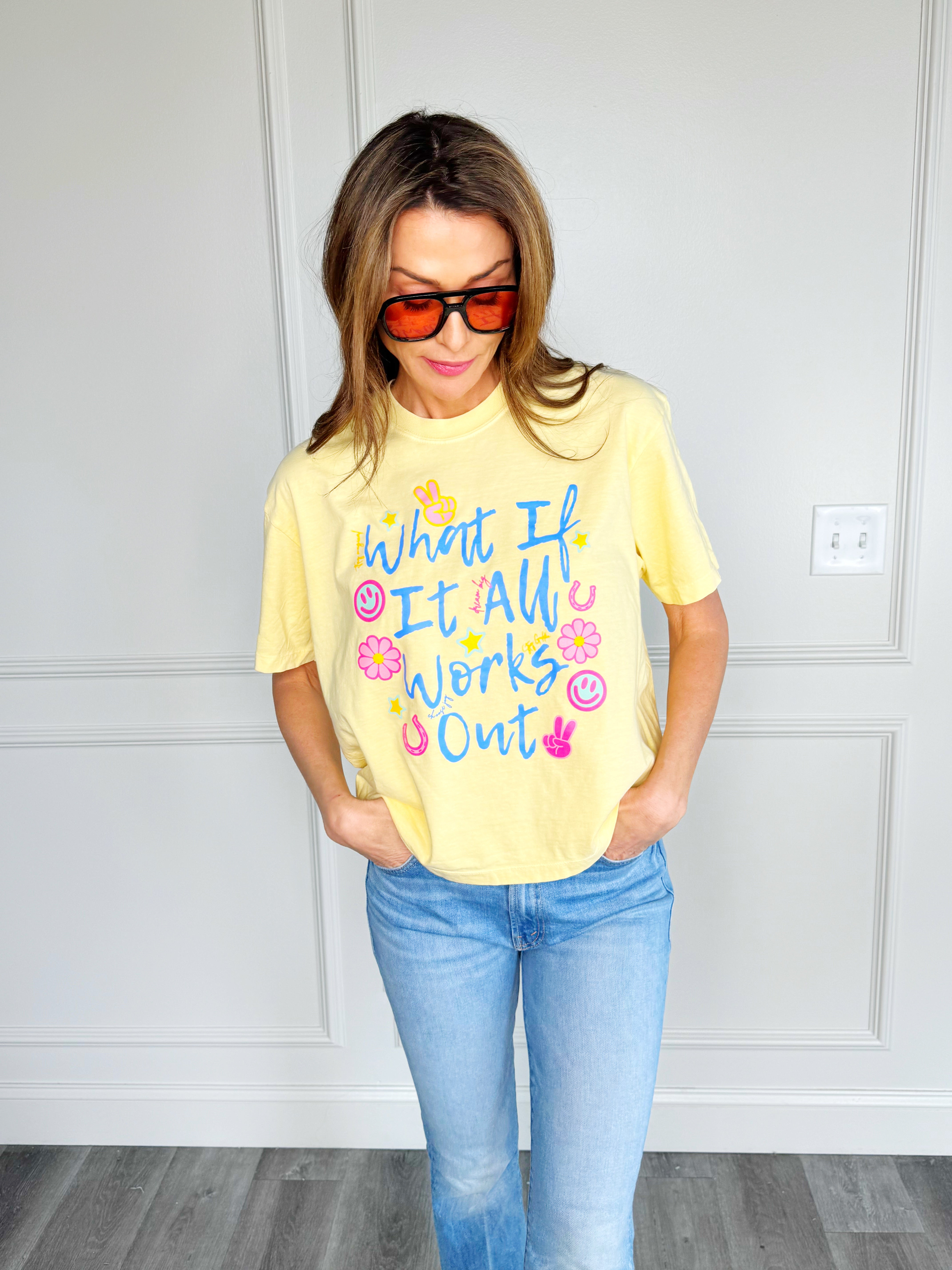 What If It All Works Out Cropped Tee