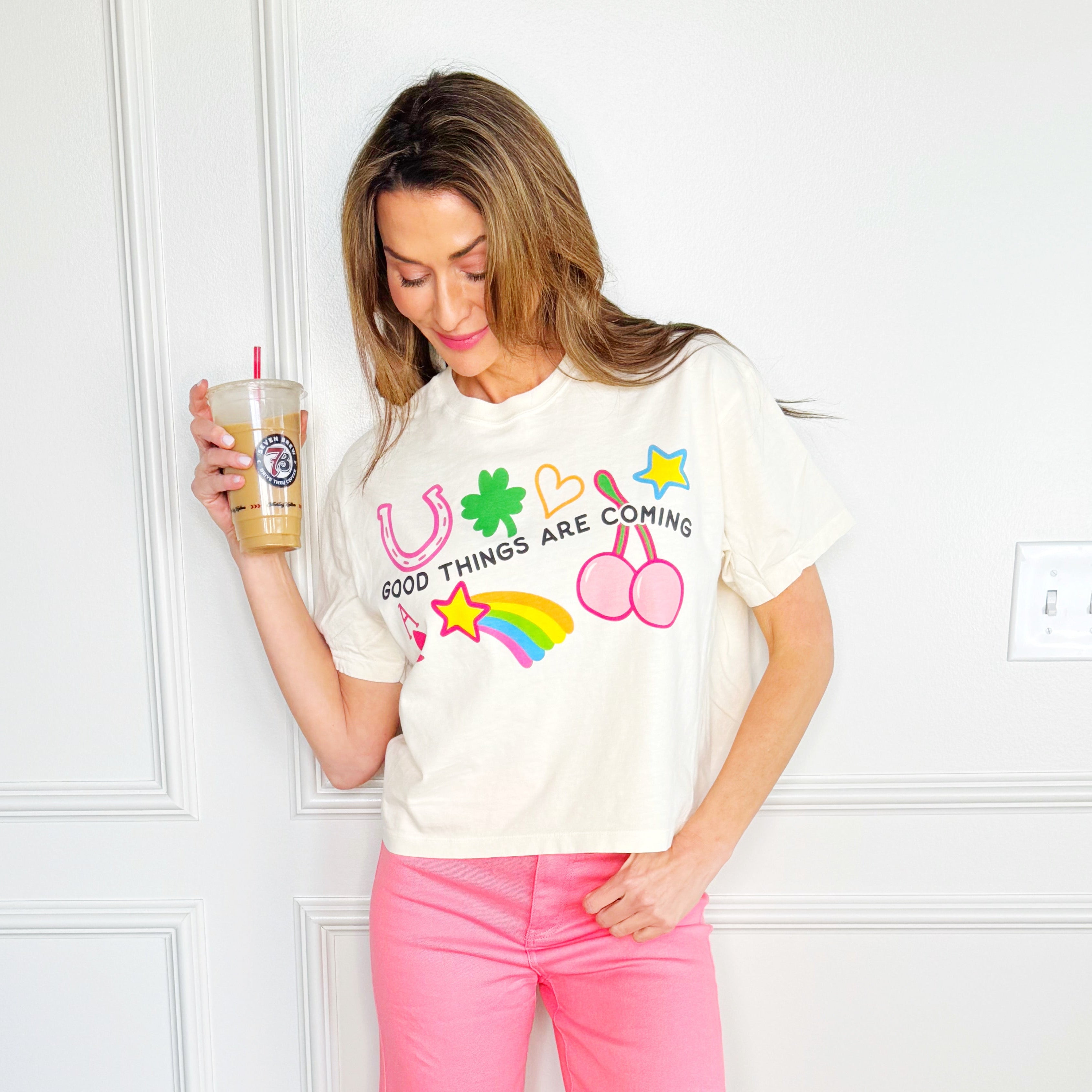 Good Things Are Coming Cropped Tee
