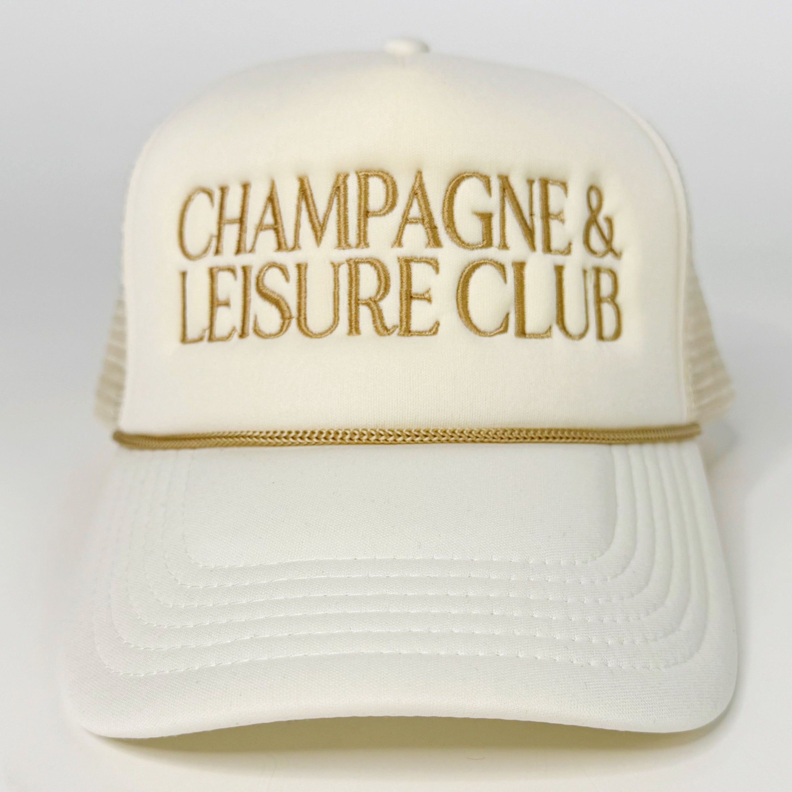 Champagne & Leisure Club Trucker Hats