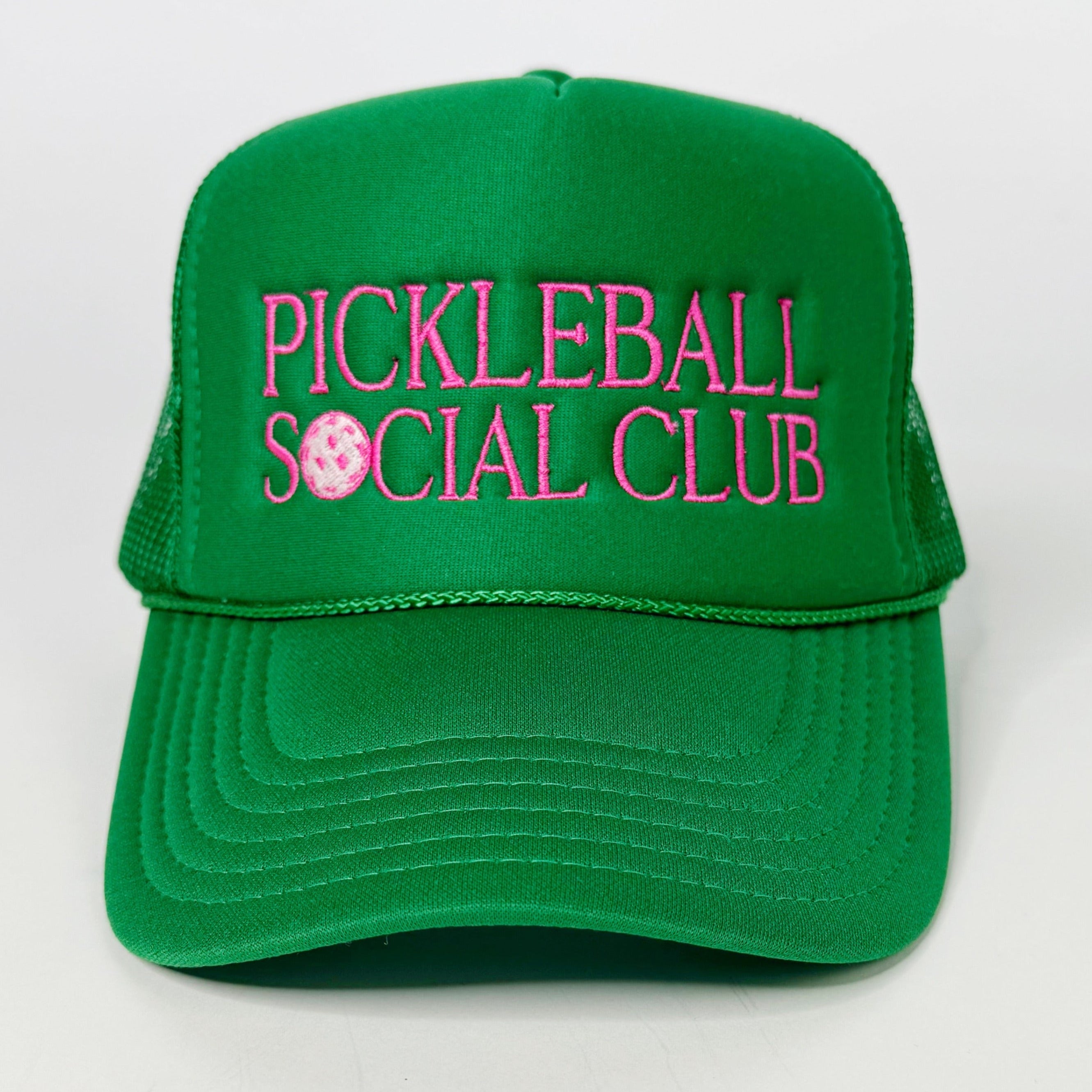 Pickleball Social Club Green Trucker Hat