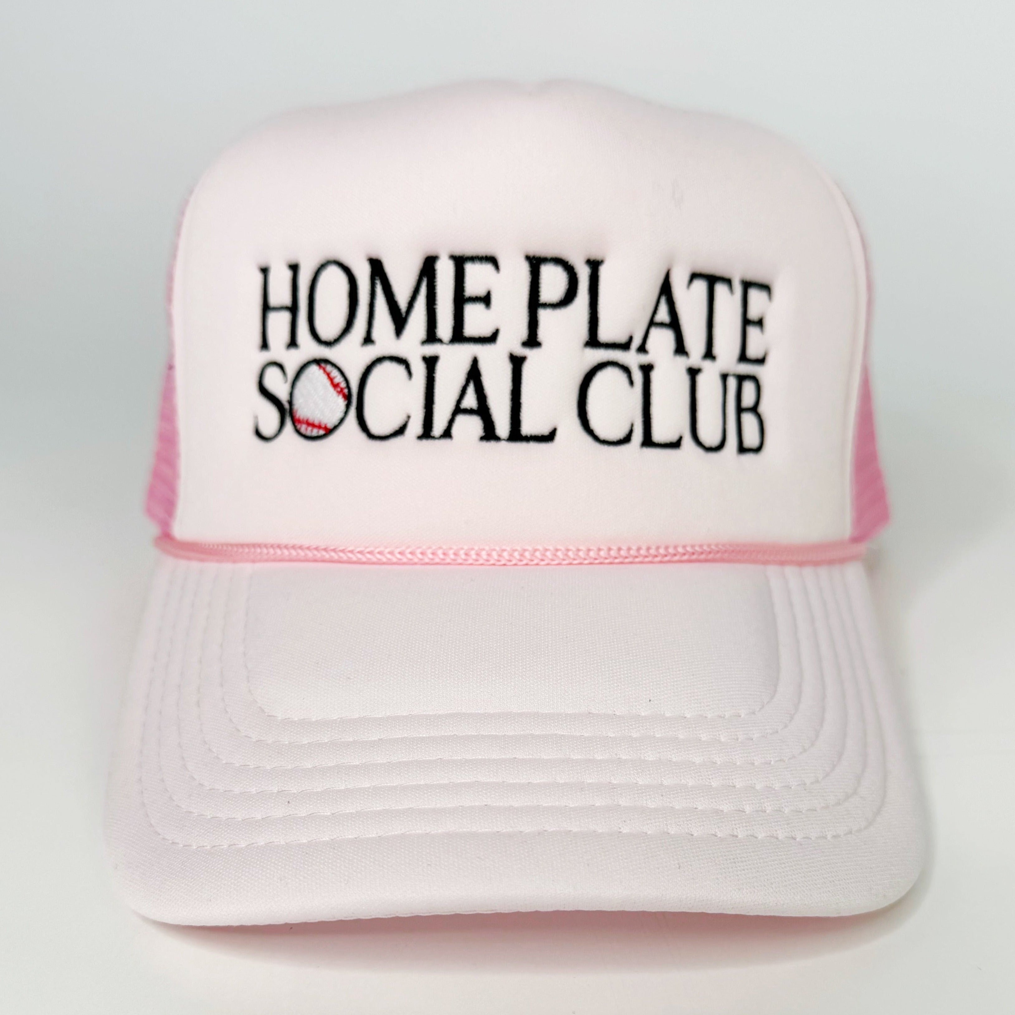 Home Plate Social Club Pink Trucker Hat