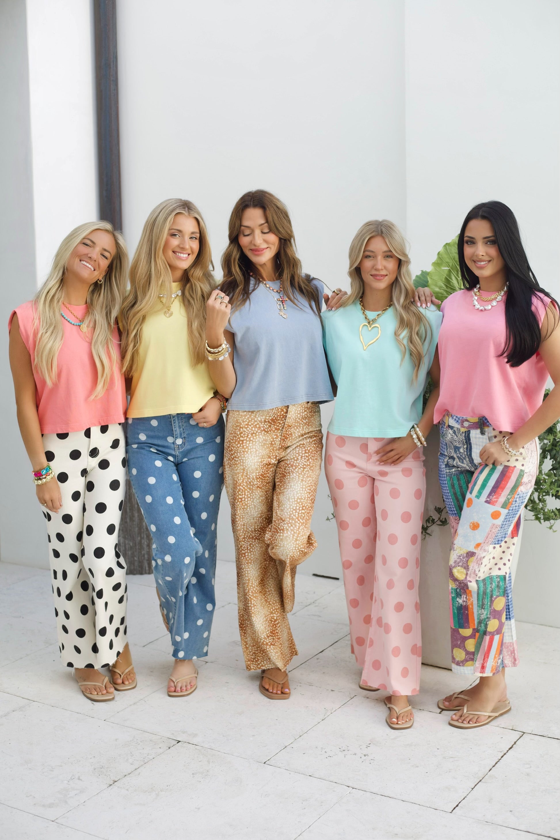 Jewel Patch Barrel Pants