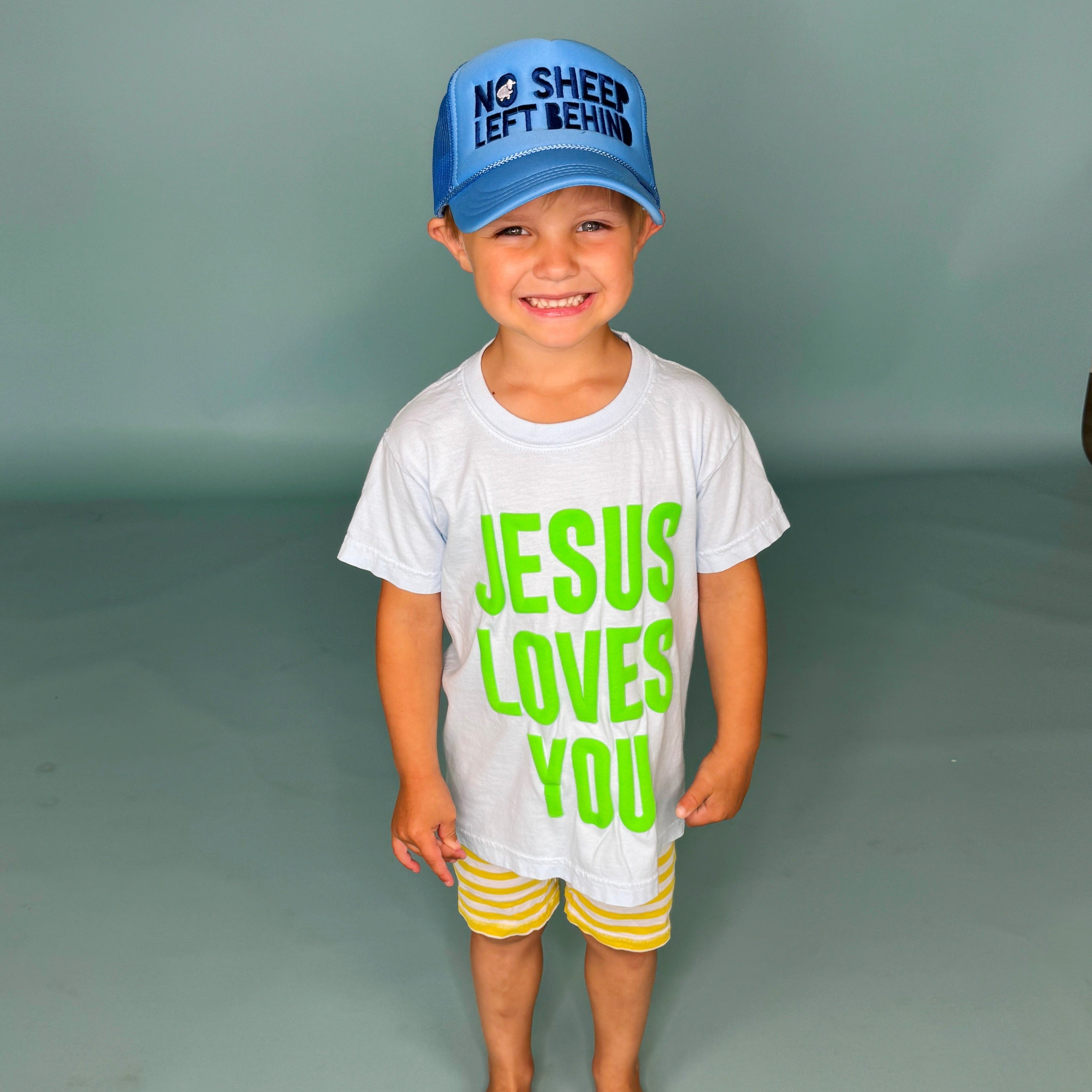 Puff Jesus Loves You Youth Tee