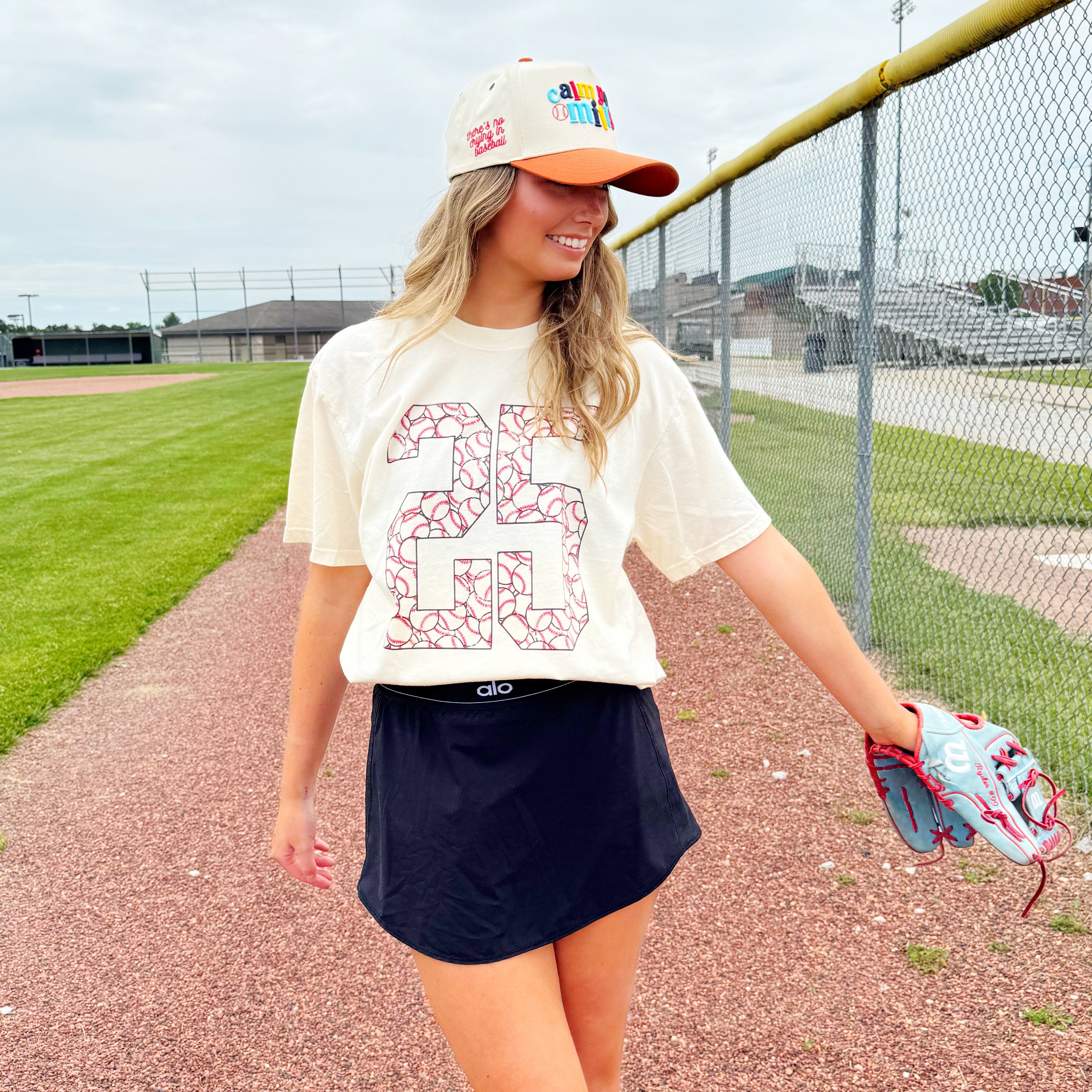 Custom Baseball Number Y & A Tee