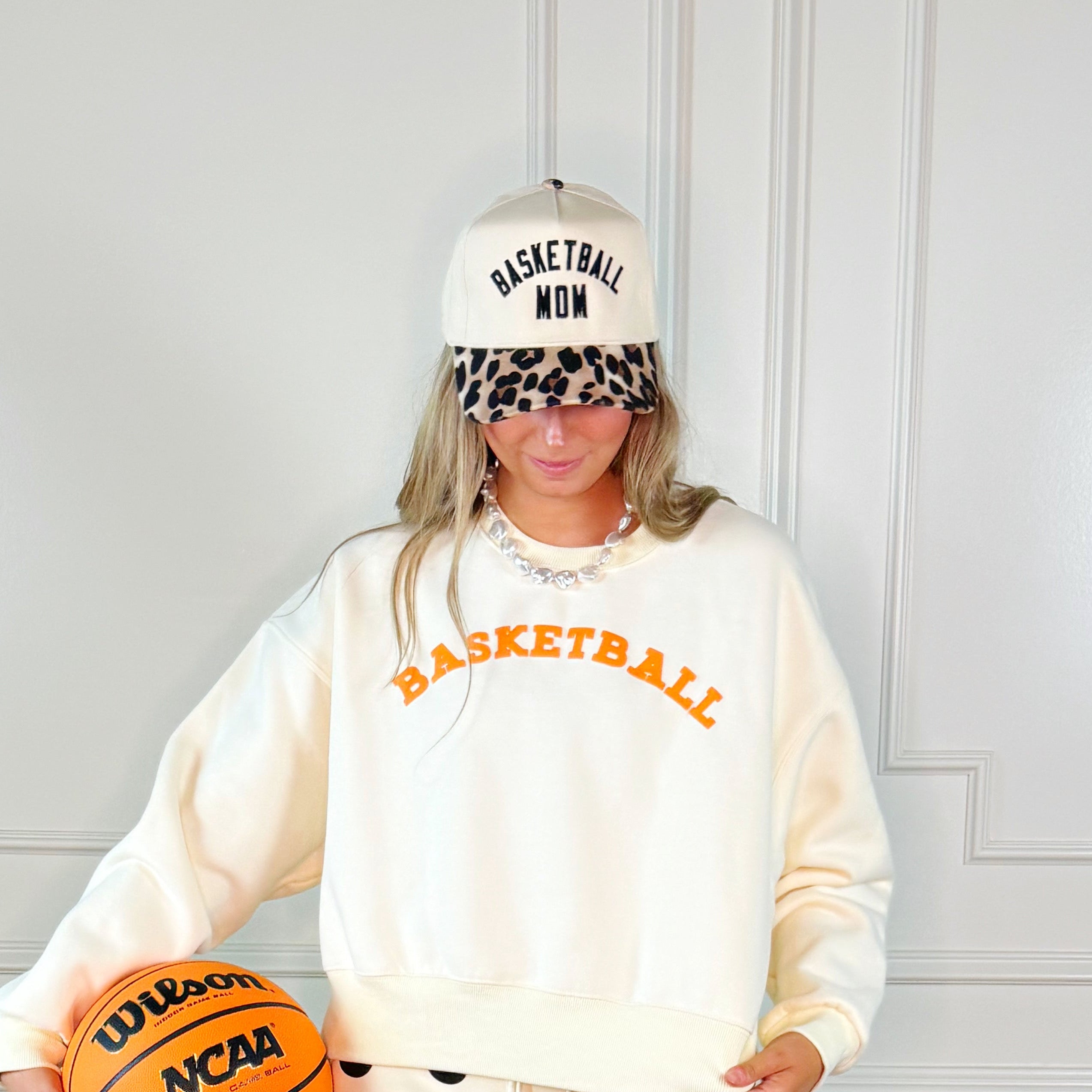 Basketball Mom Leopard Hat