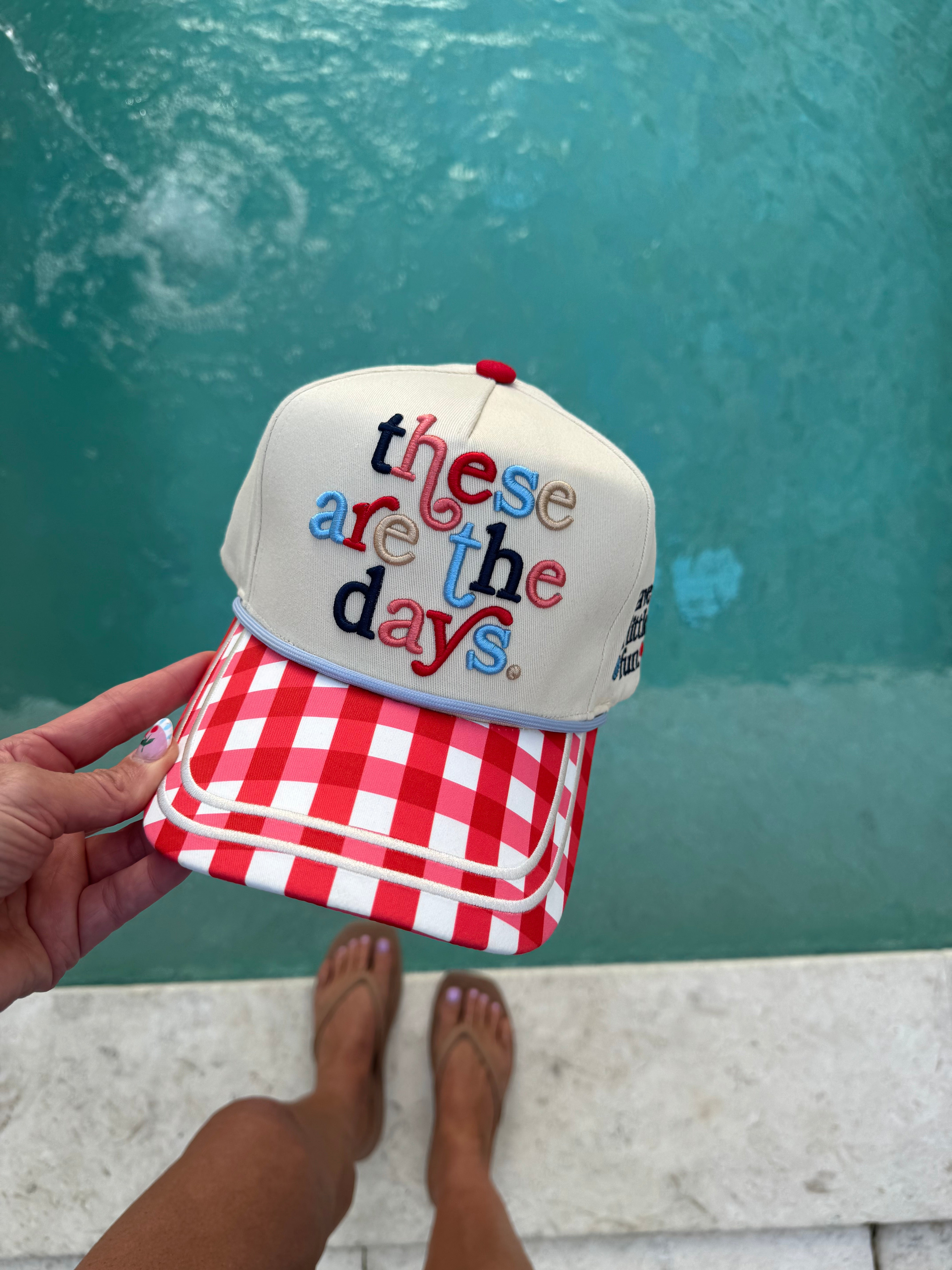 These are The Days Gingham Hat - Pre Order