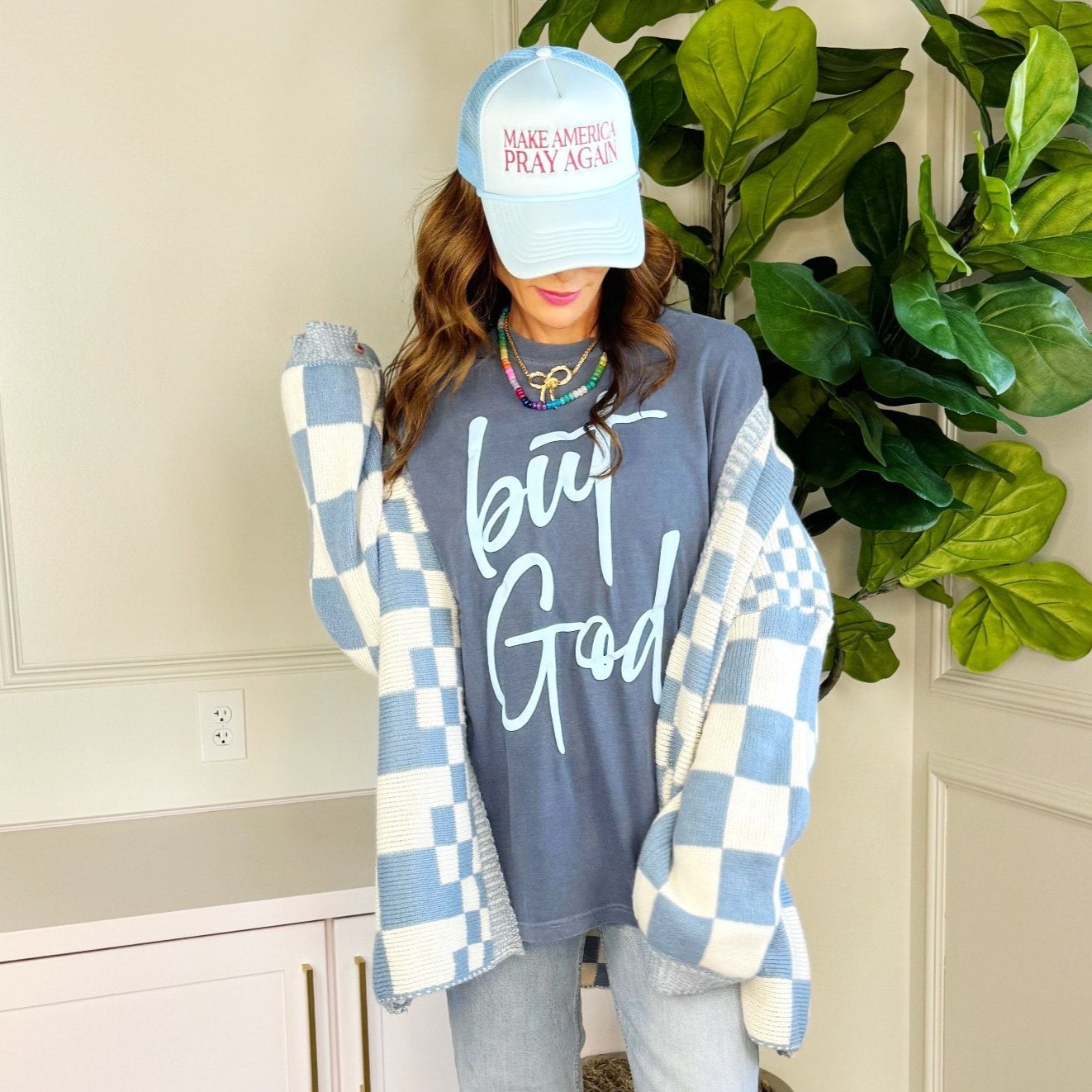 Puff But God Denim Tee