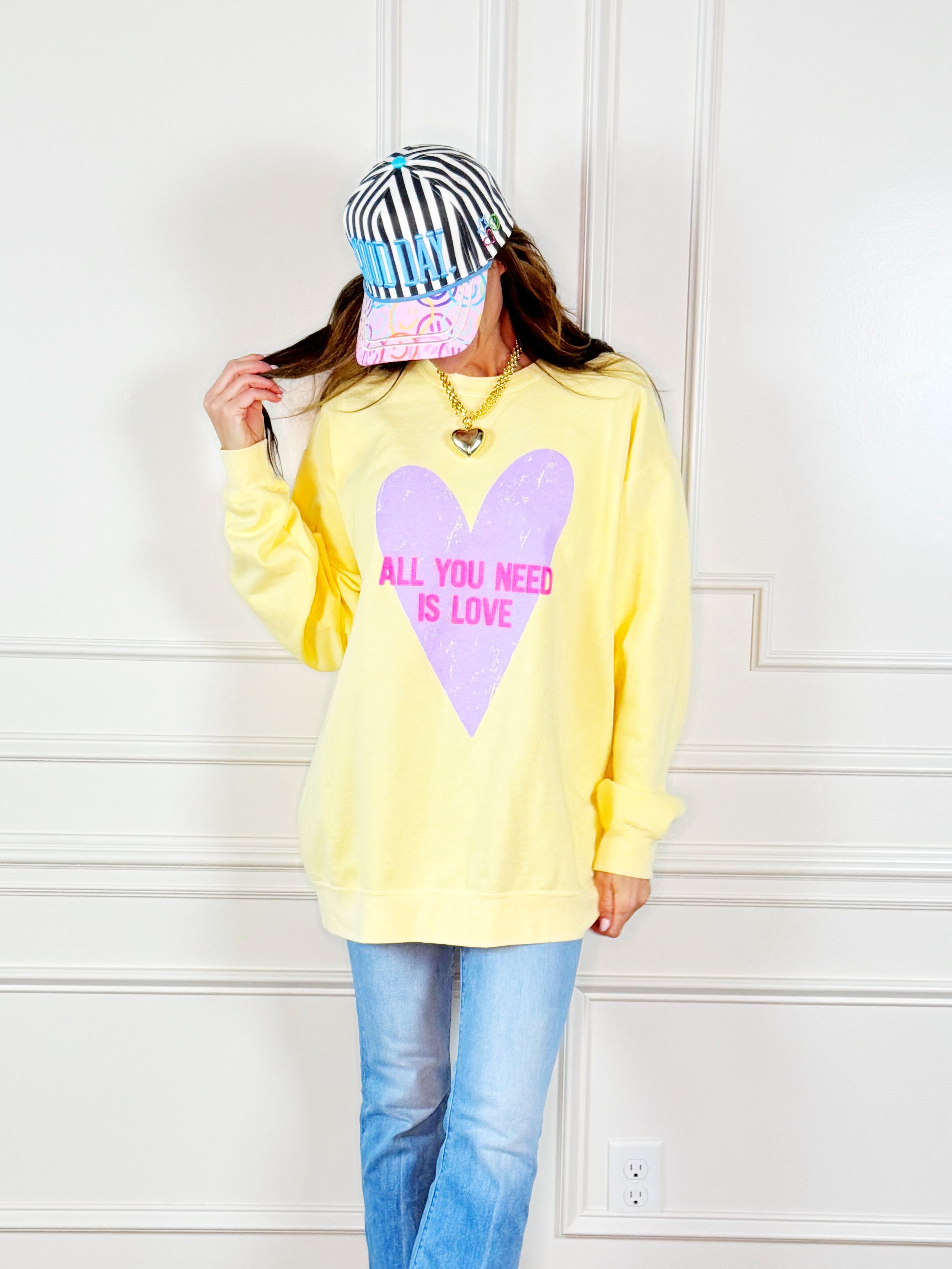 Heart All You Need You is Love Sweatshirt