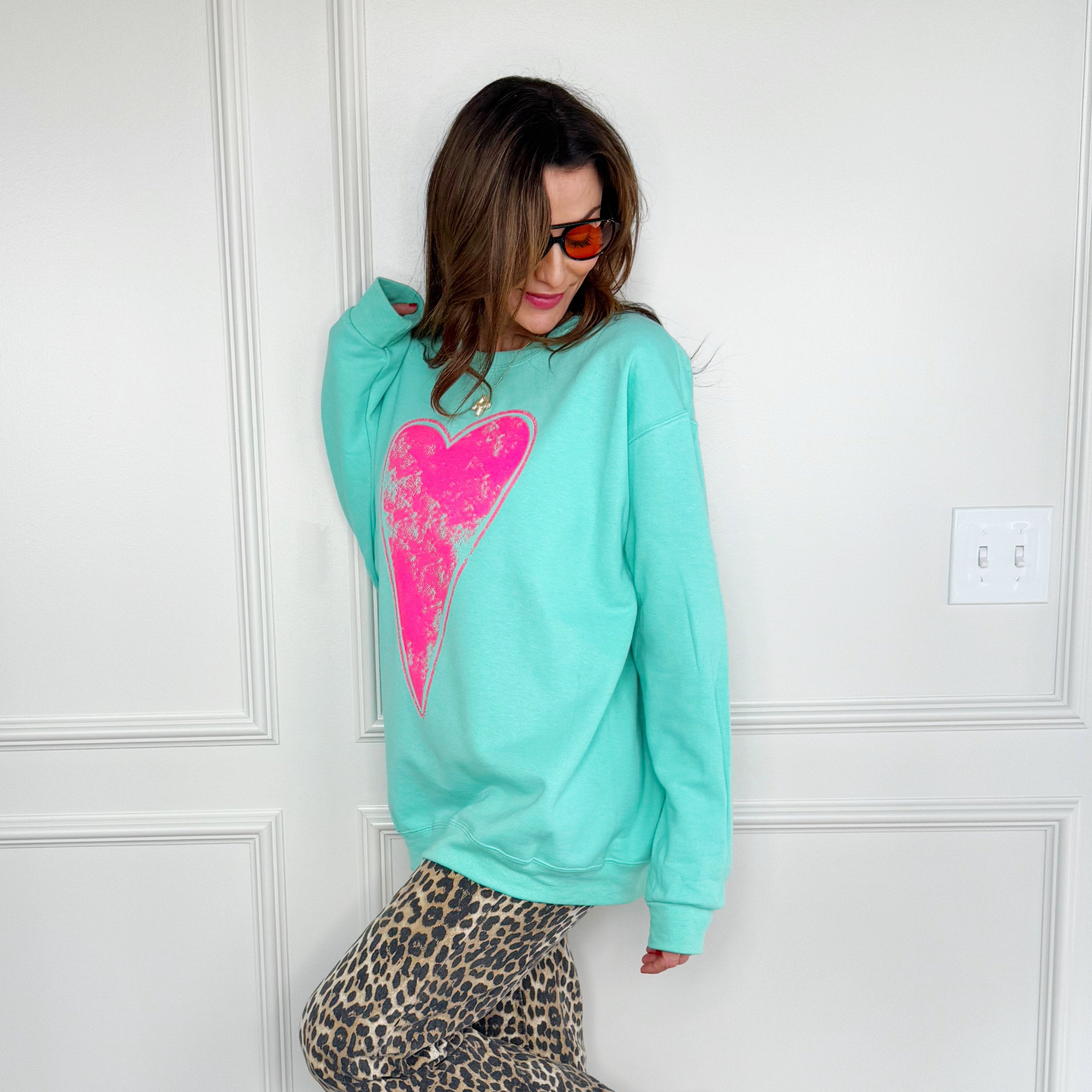 Grunge Heart Sweatshirt