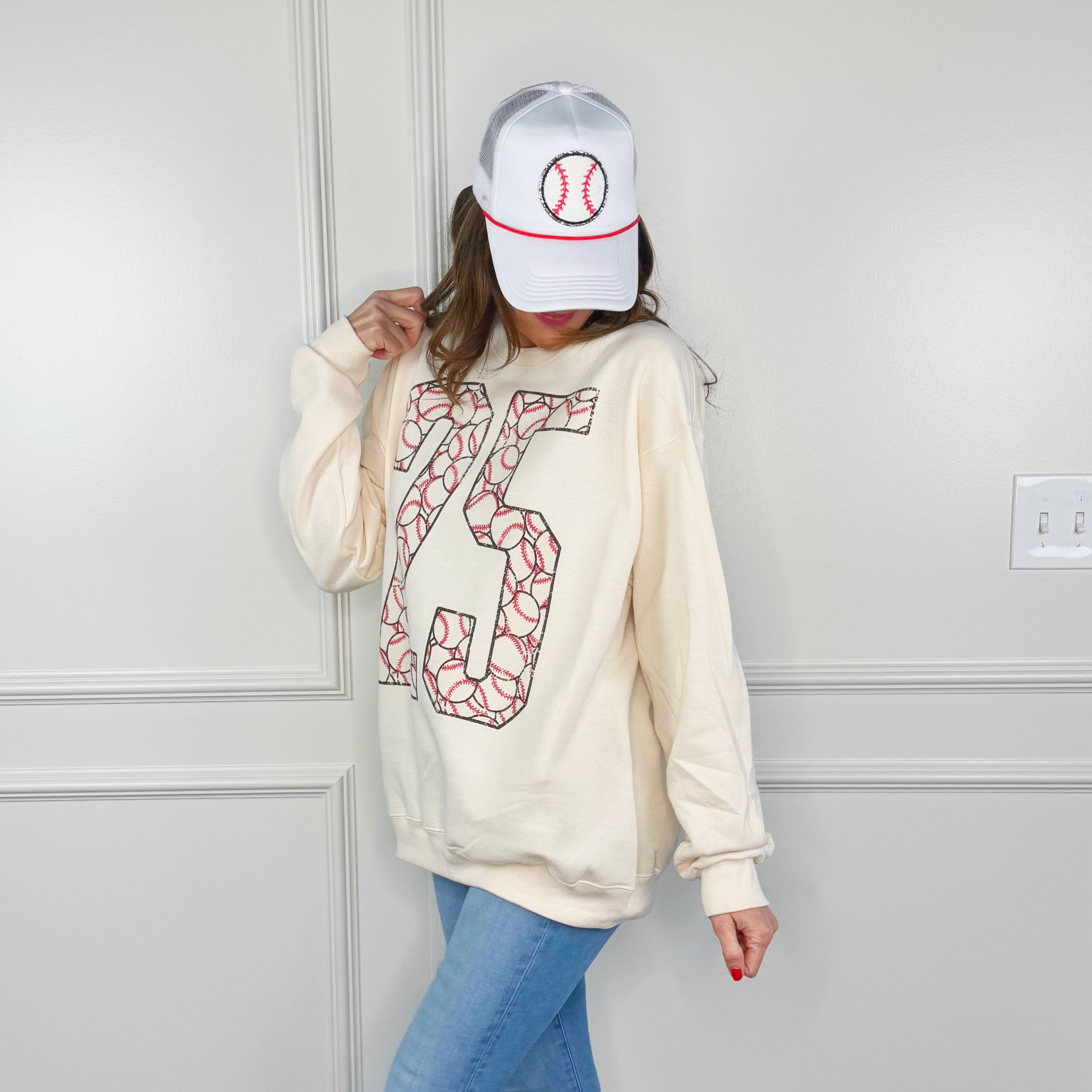 Custom Baseball Number Y&A Sweatshirt