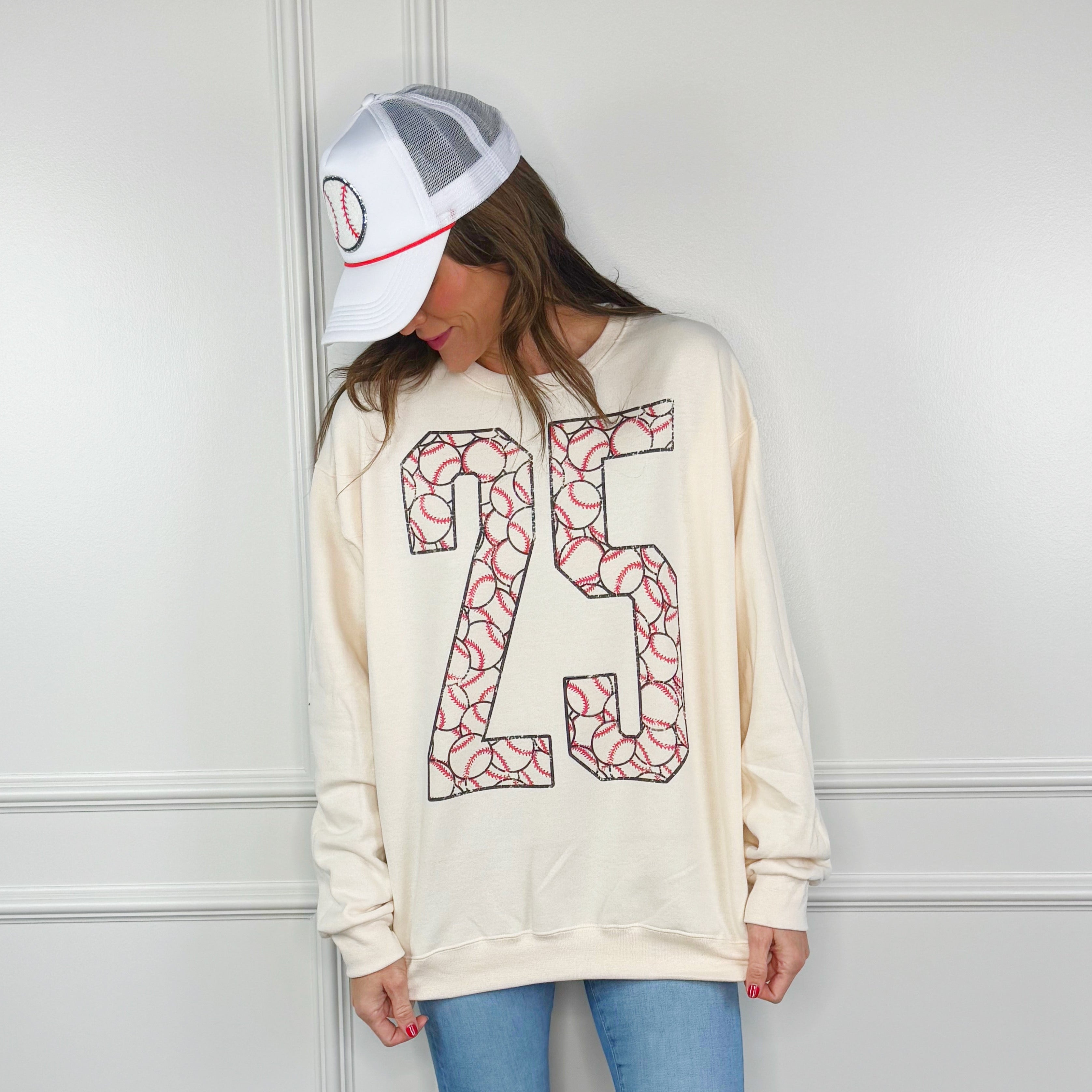 Custom Baseball Number Y&A Sweatshirt