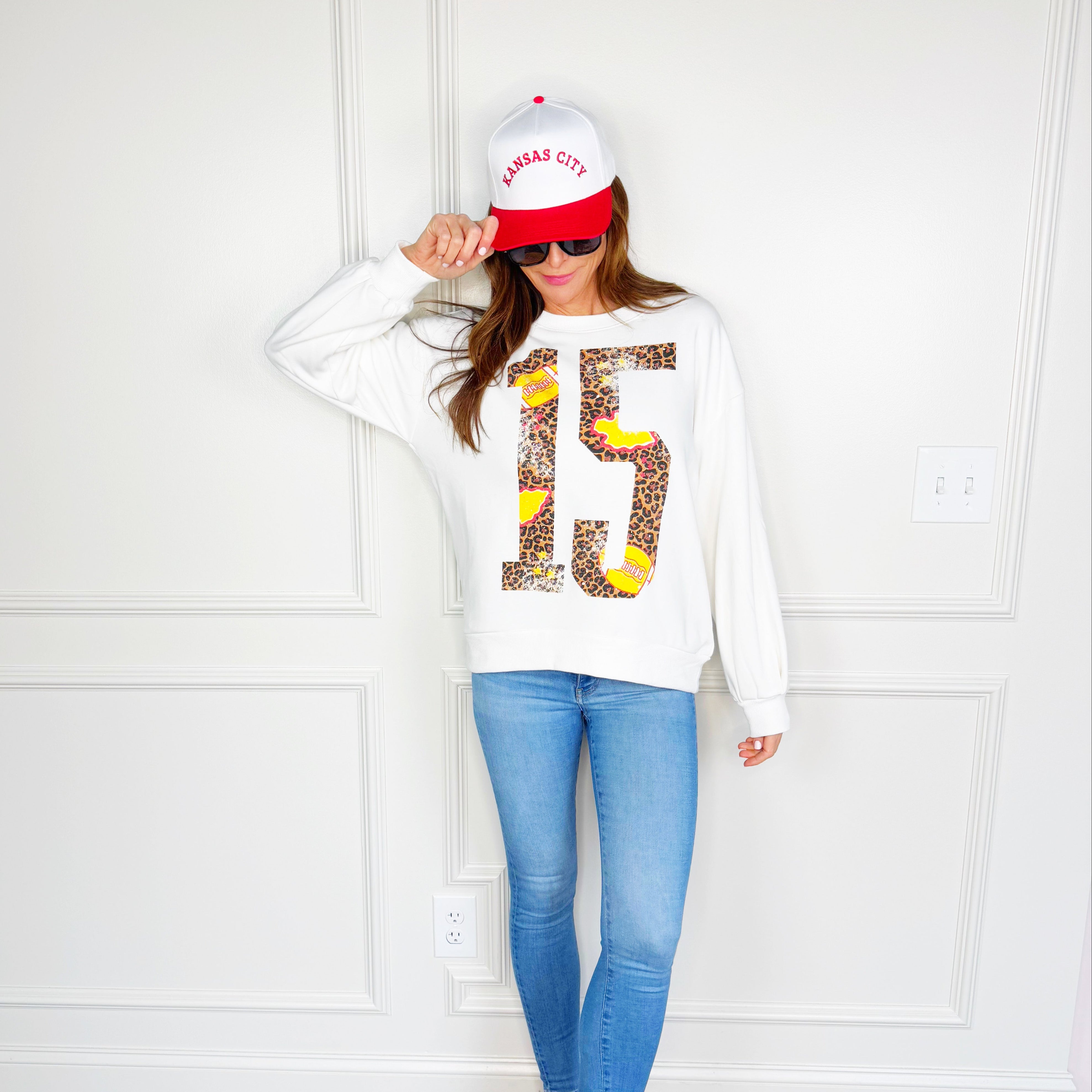 15 Football Leopard KC Y&A Sweatshirt