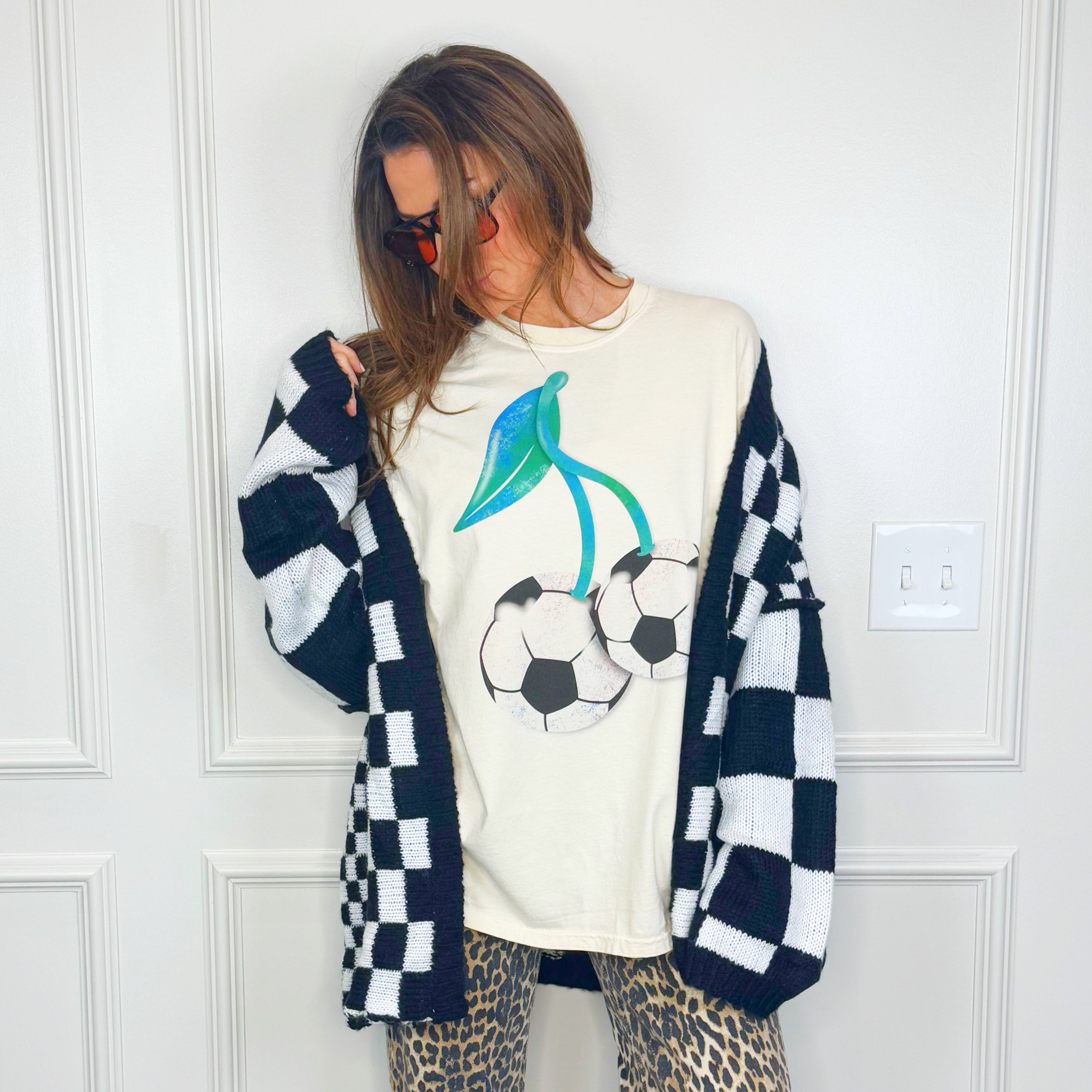 Cherry Soccer Y&A Tee