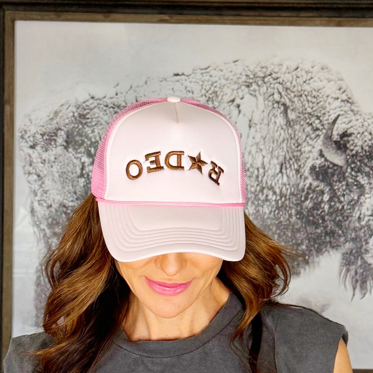 Upside Down Rodeo Trucker Hat