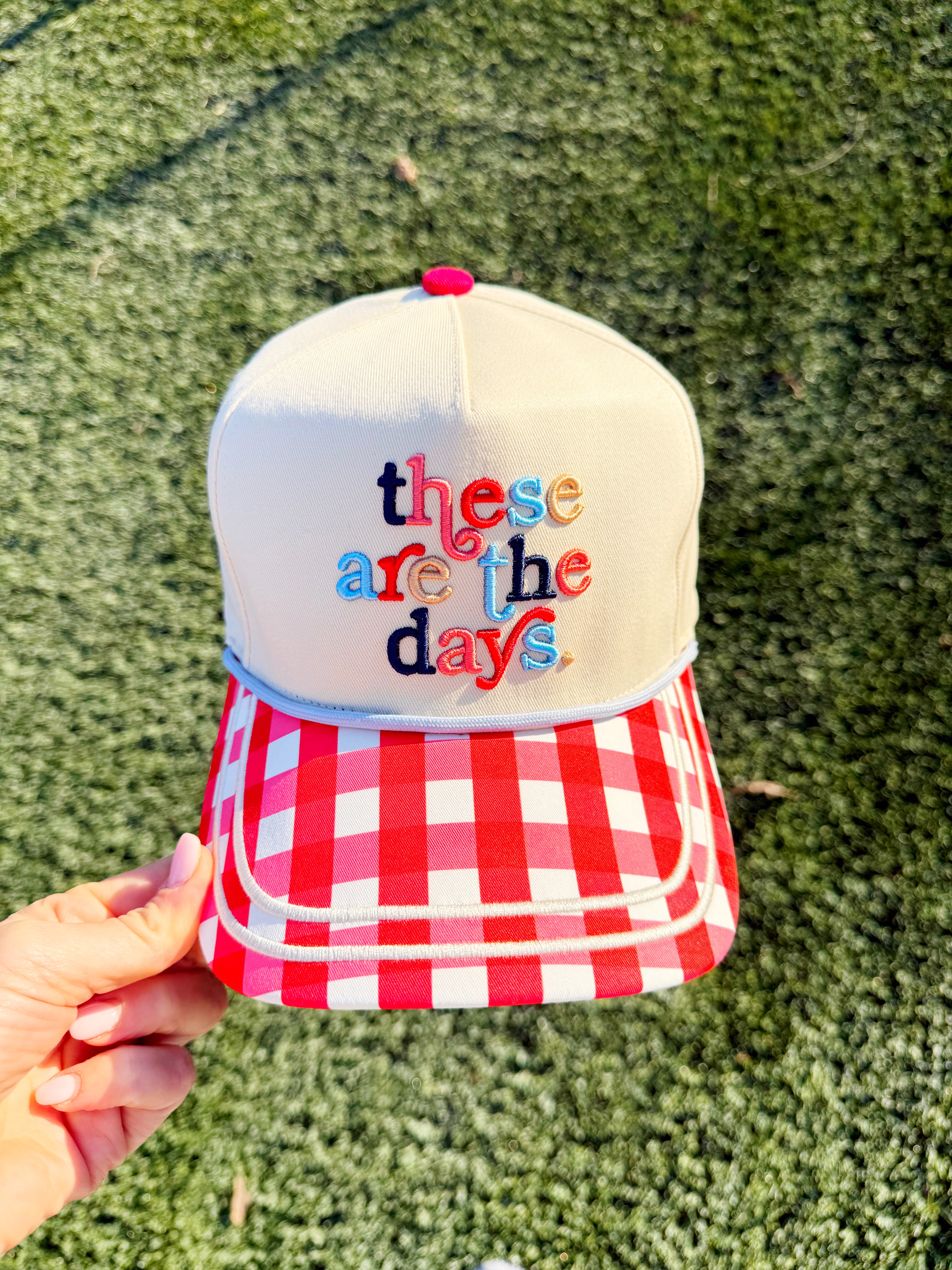 These are The Days Gingham Hat - Pre Order