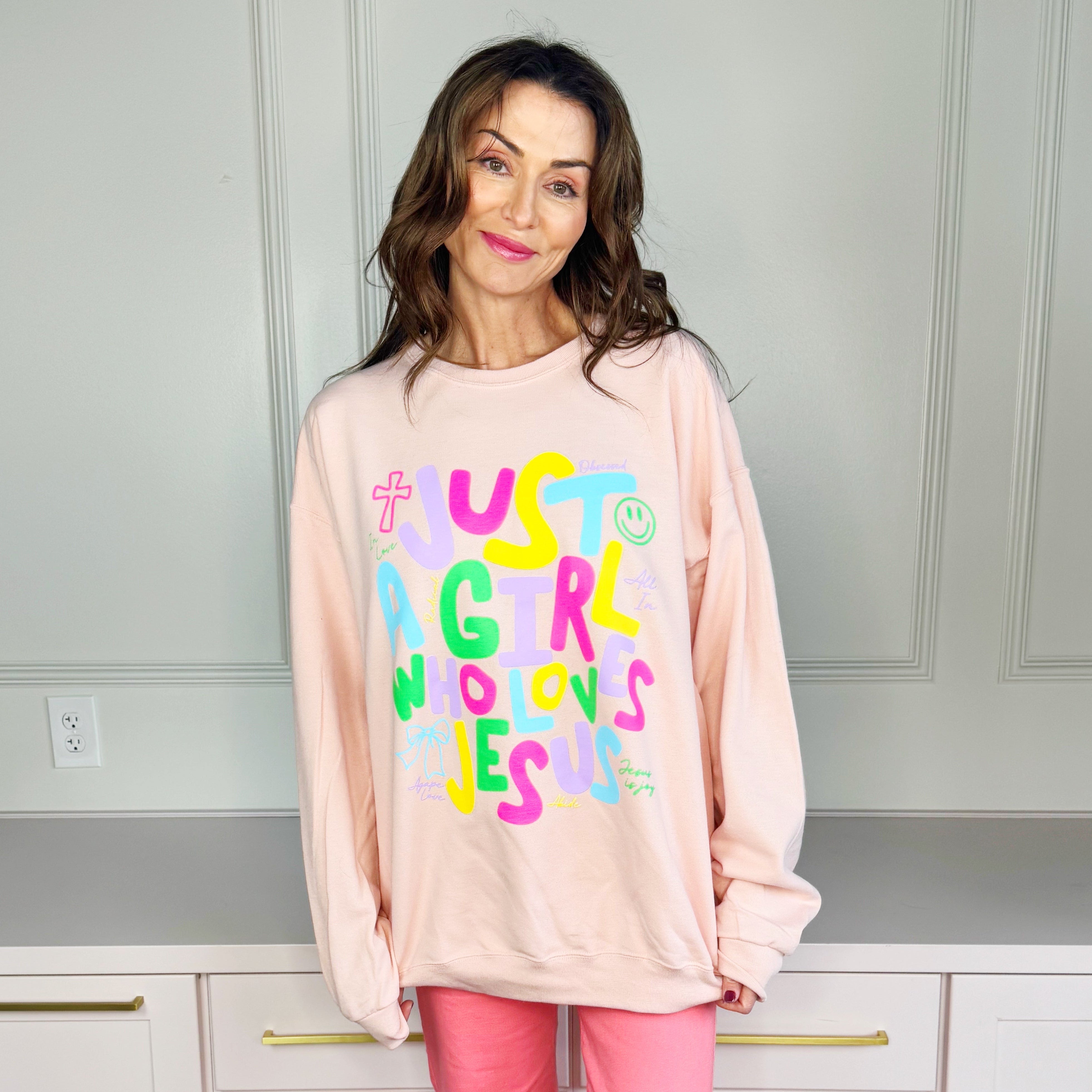 Just a Girl Who Loves Jesus Sweatshirt