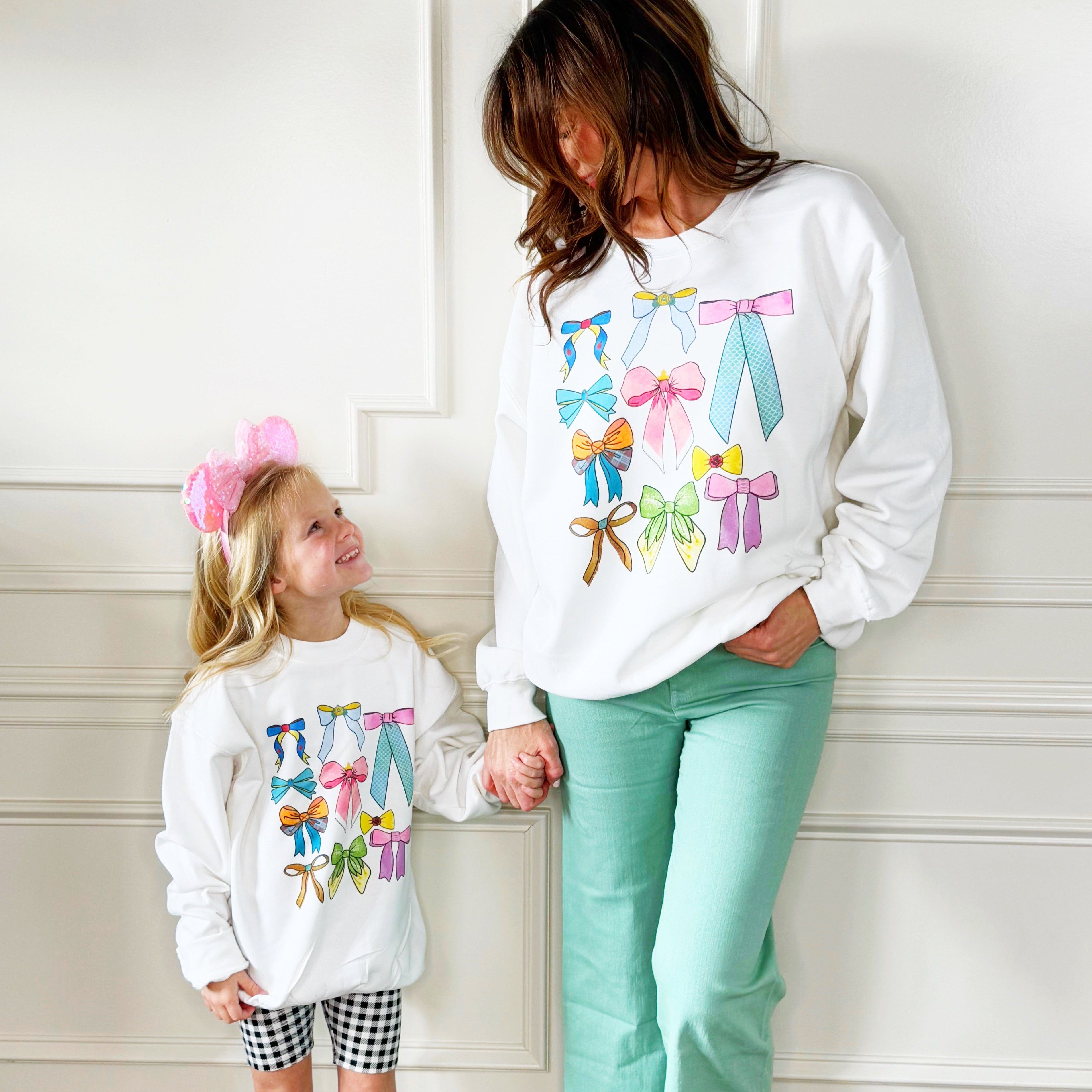 Princess Bow Collage Youth & Adult Sweatshirt