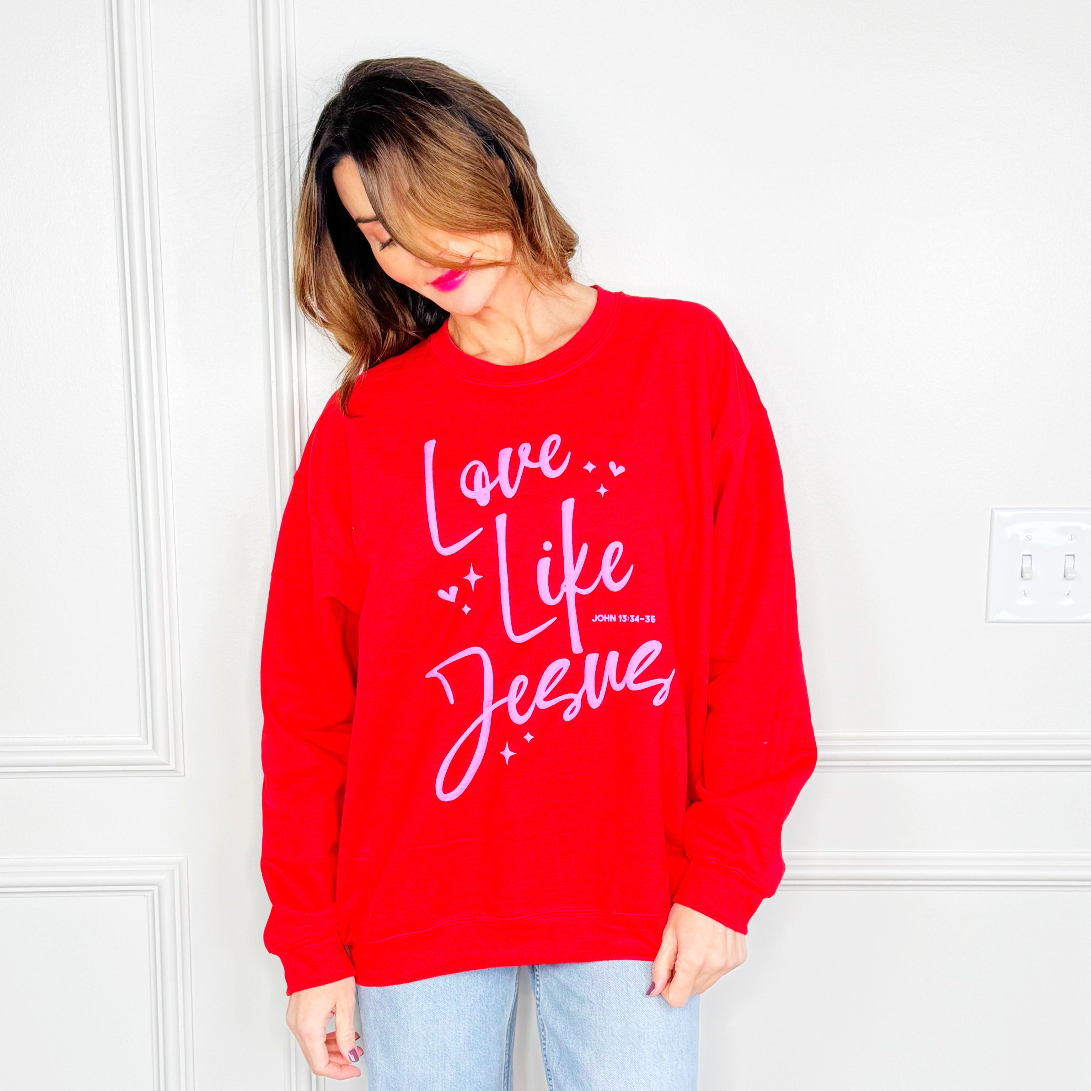 Puff Love Like Jesus Y&A Sweatshirt