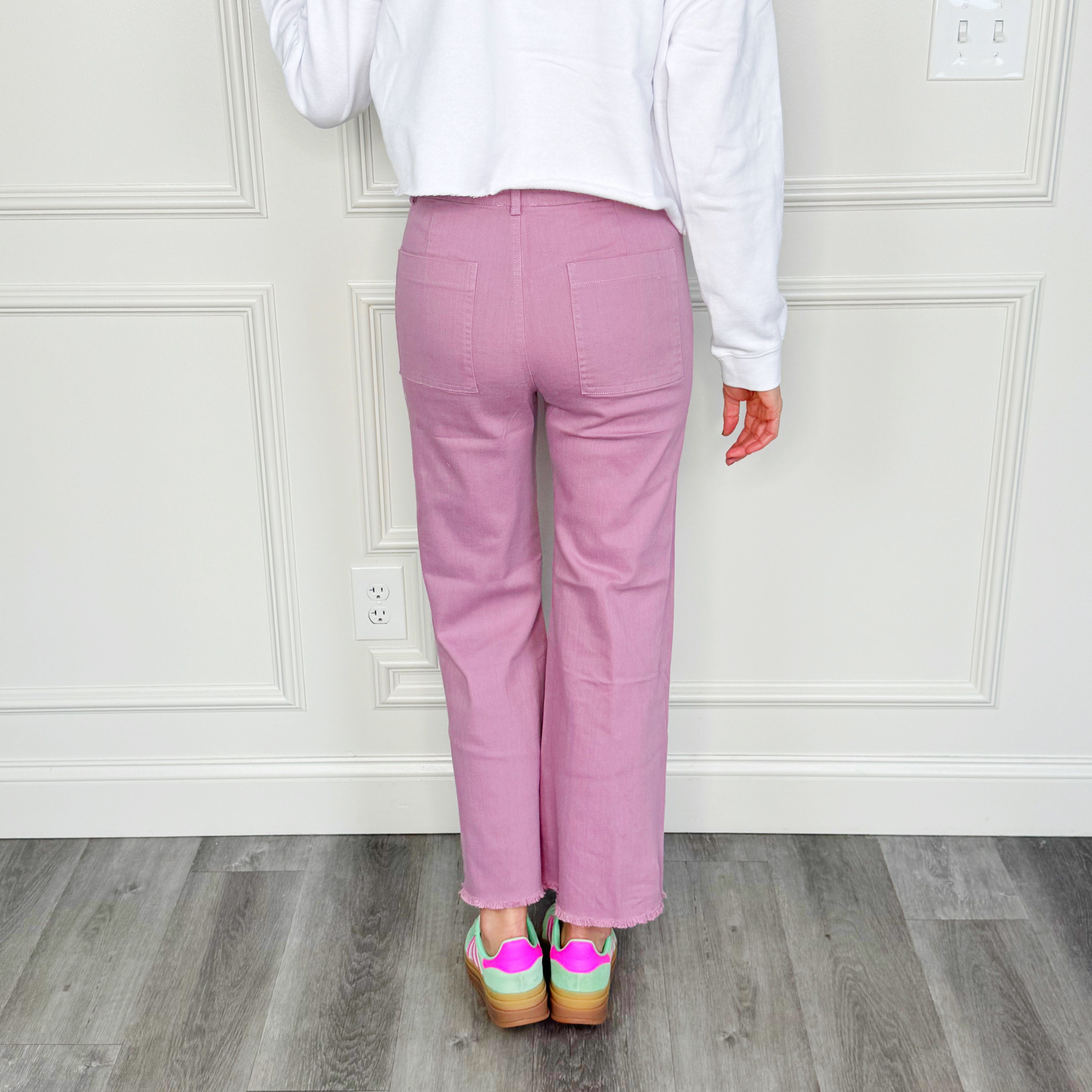 Purple Wide Leg Pant