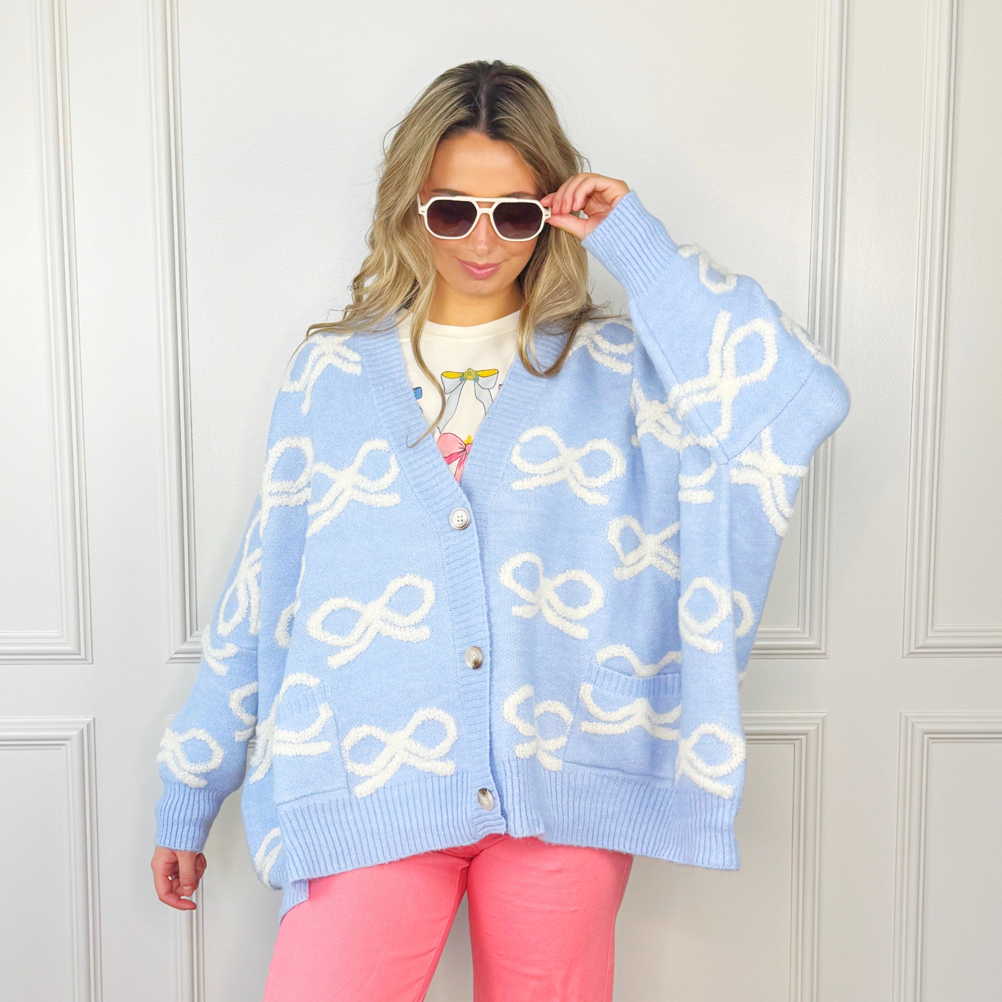 Blue Bows Cardigan