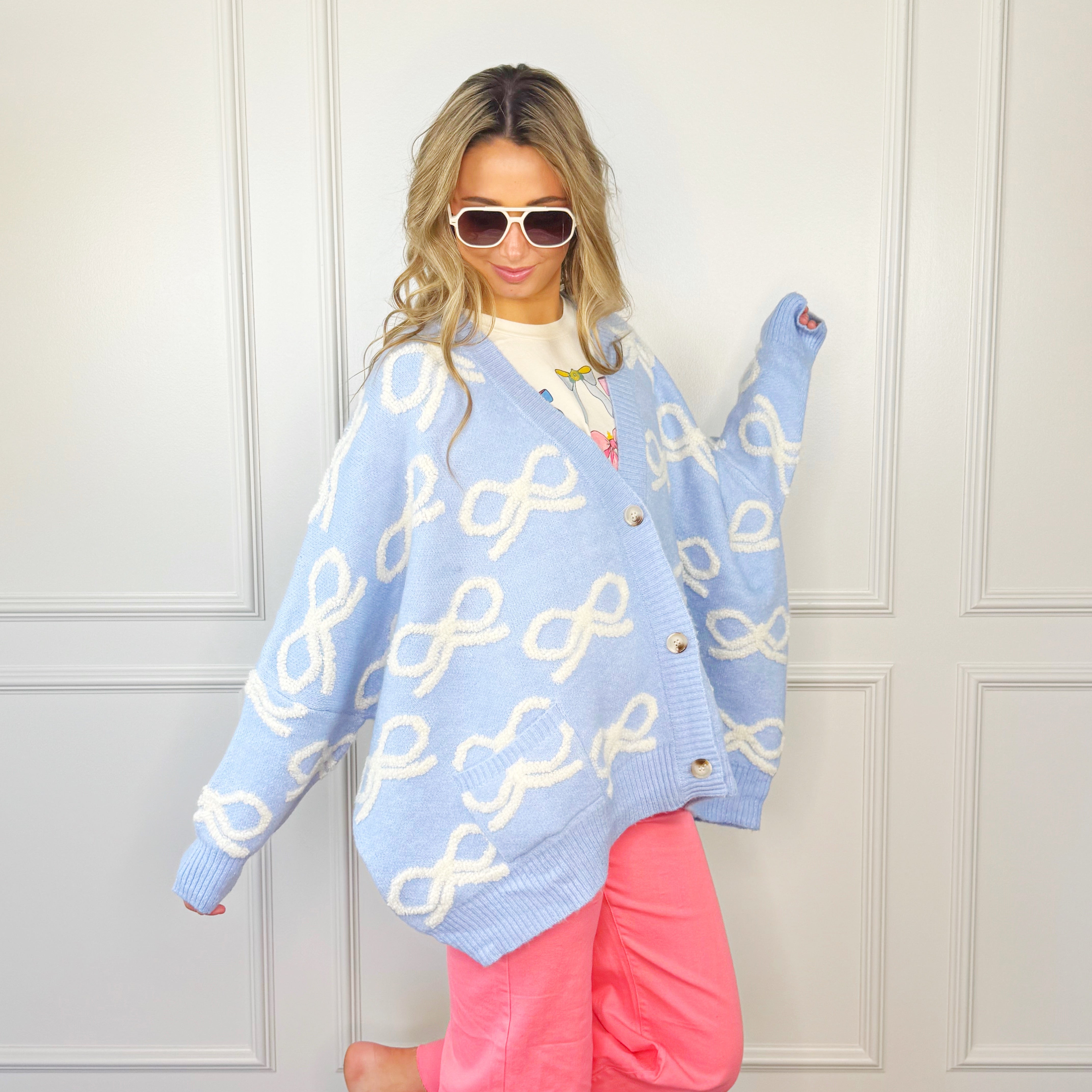 Blue Bows Cardigan