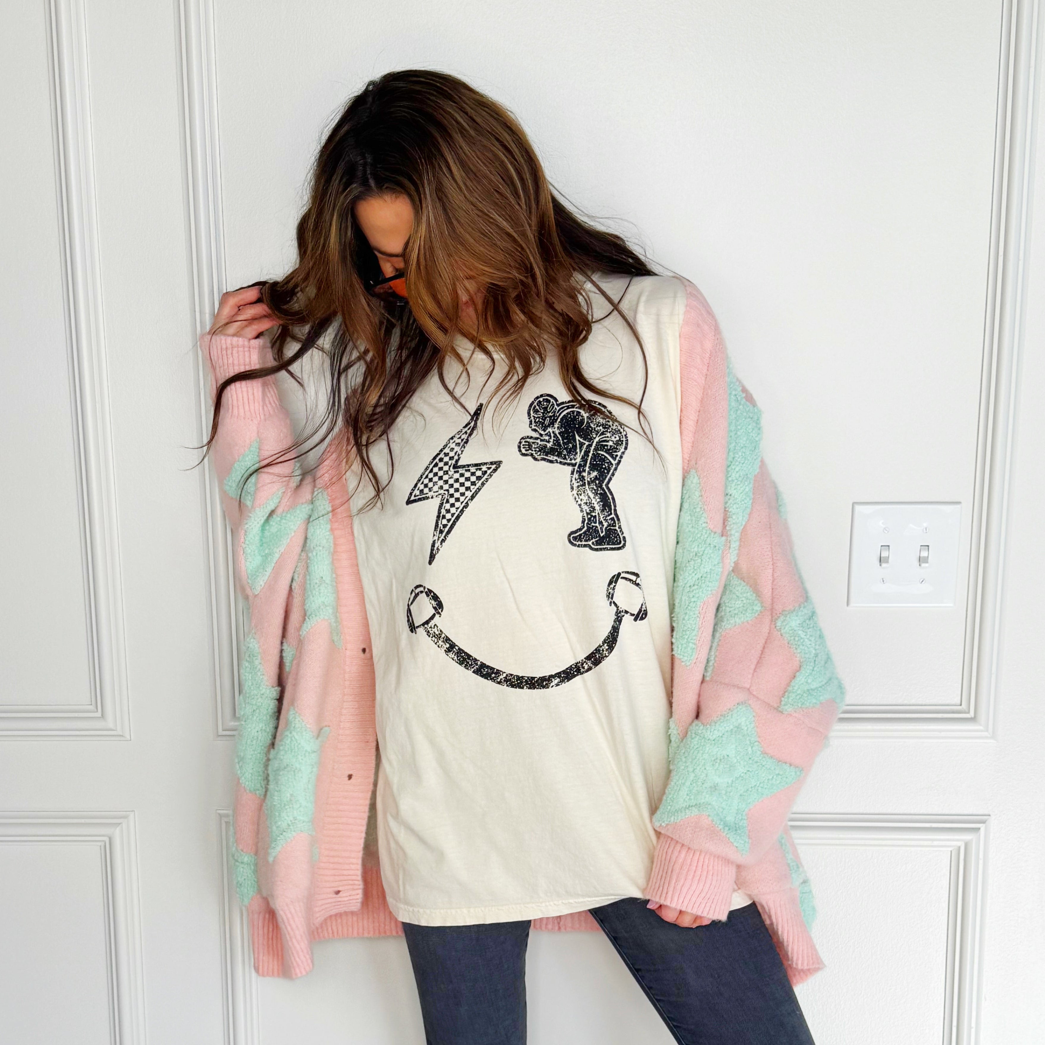 Wrestling Smiley Tee