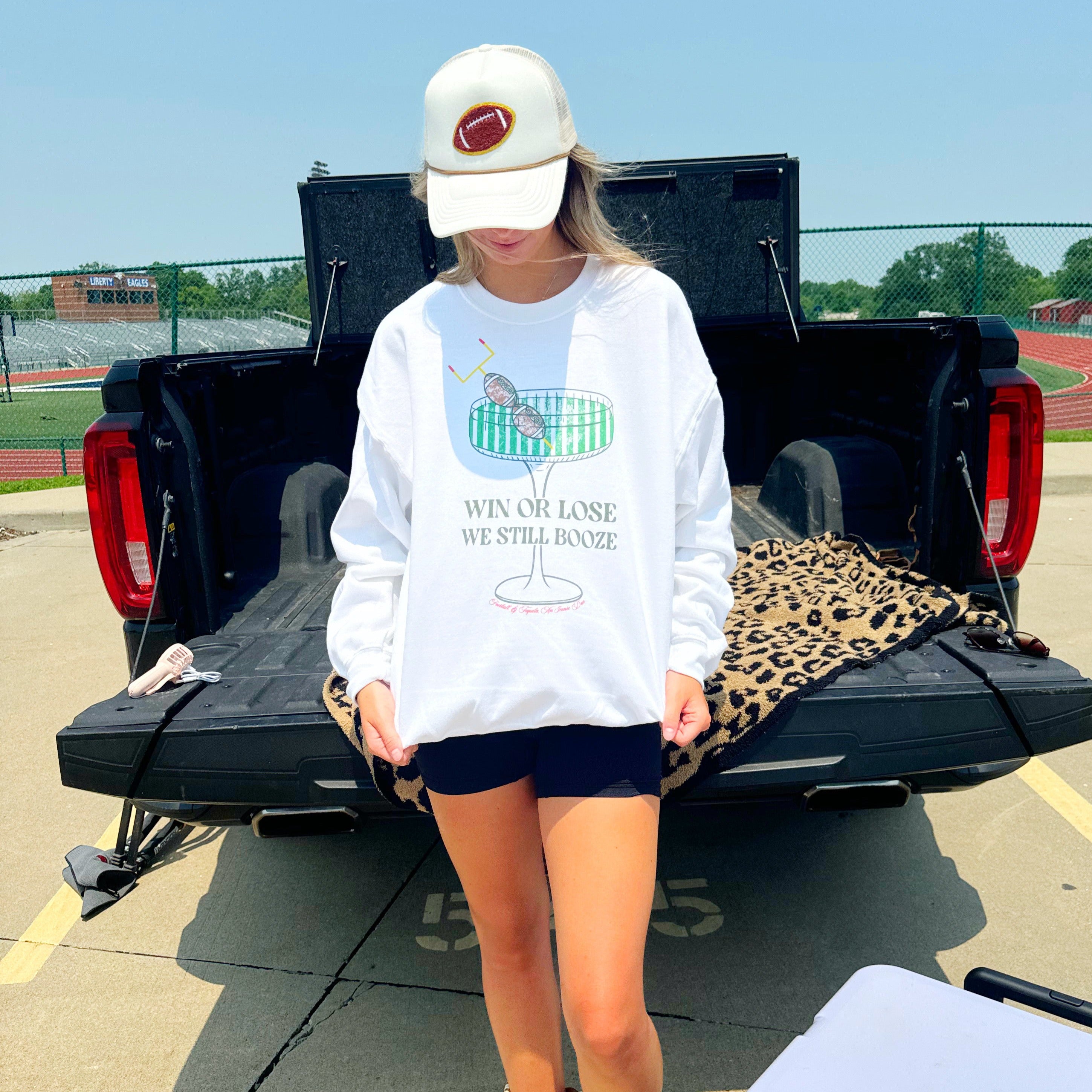 Win or Lose We still Booze Sweatshirt