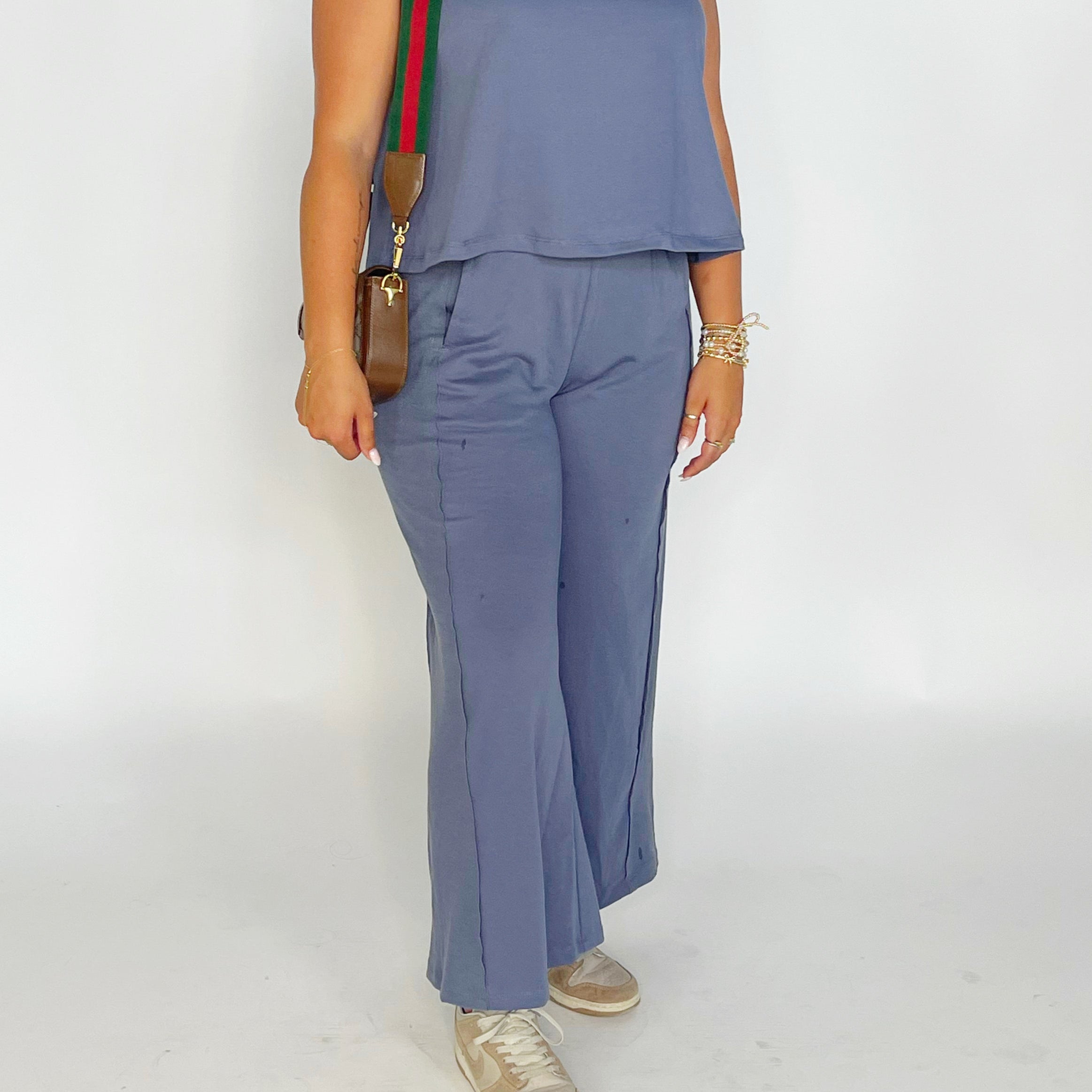 Slate Flowy Pant