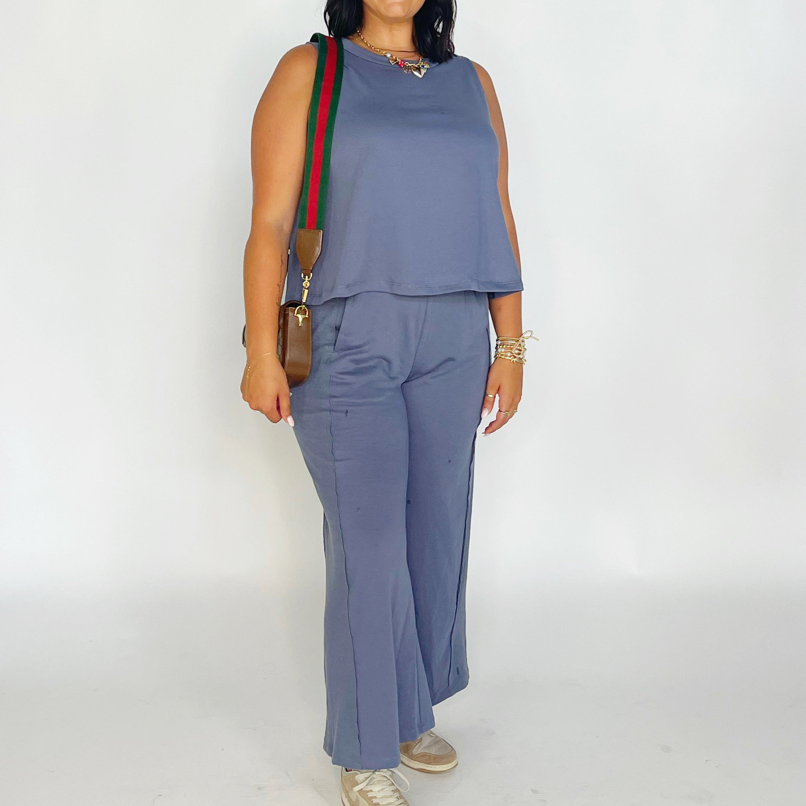 Slate Flowy Pant