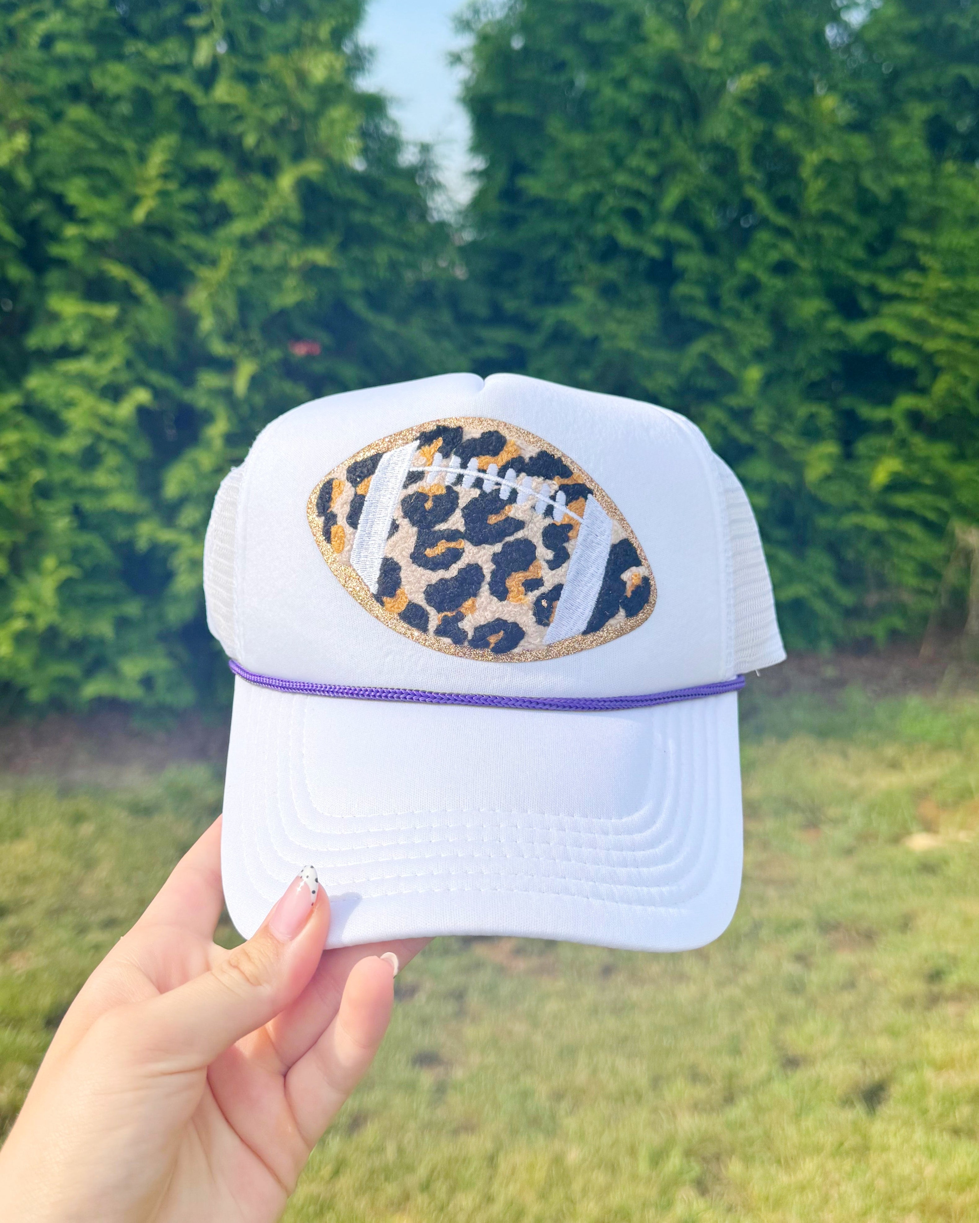 Leopard Football Patch Hat